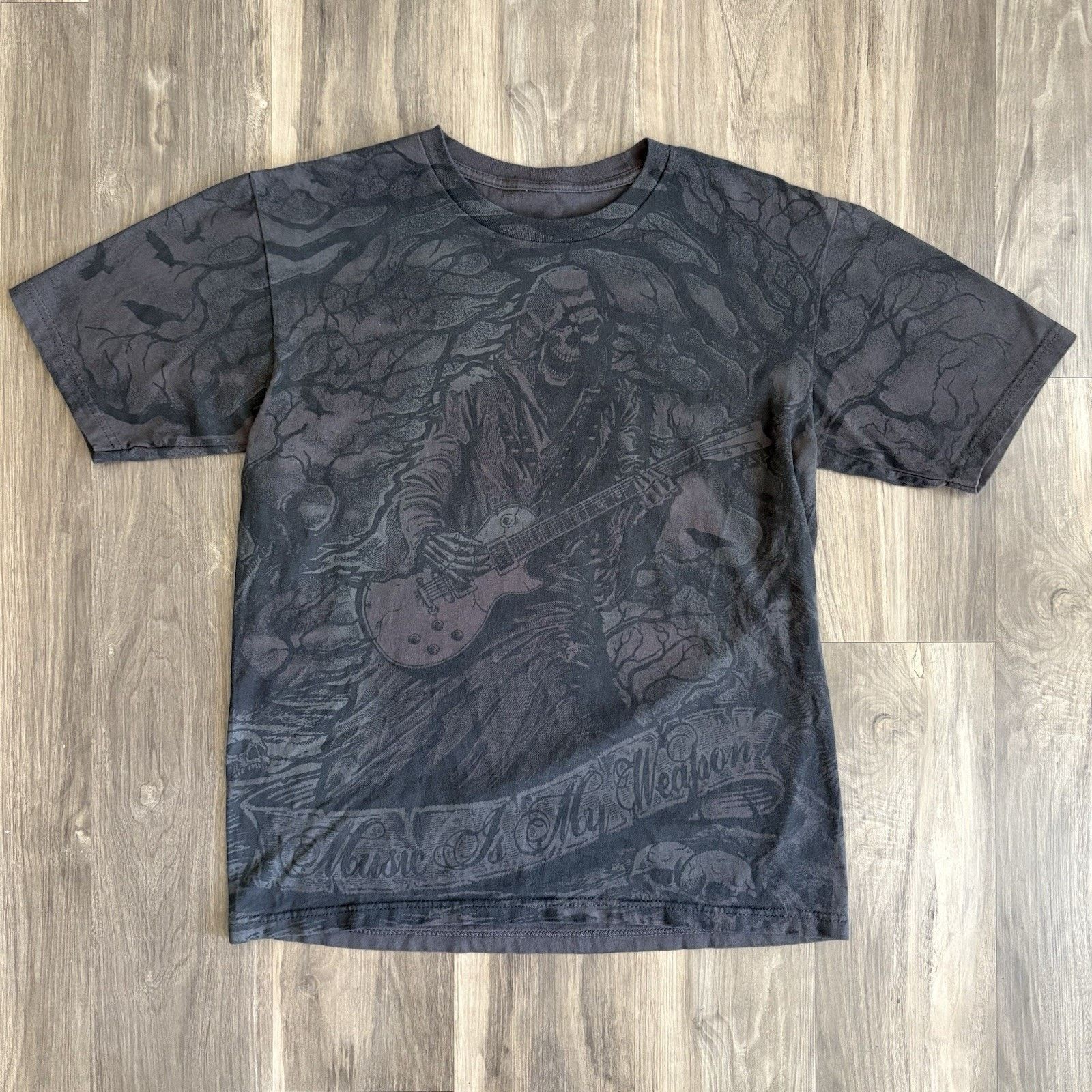 Vintage Vintage Y2K Grim Reaper All Over Print T-Shirt Size M Jesse Size US M / EU 48-50 / 2 - 1 Thumbnail