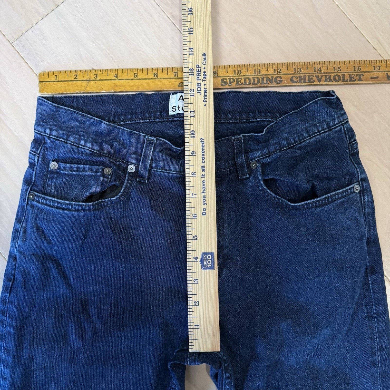 Acne Studios Acne Studios Jeans Blue Dark Wash Slim Straight Minimalist Size US 30 / EU 46 - 7 Thumbnail