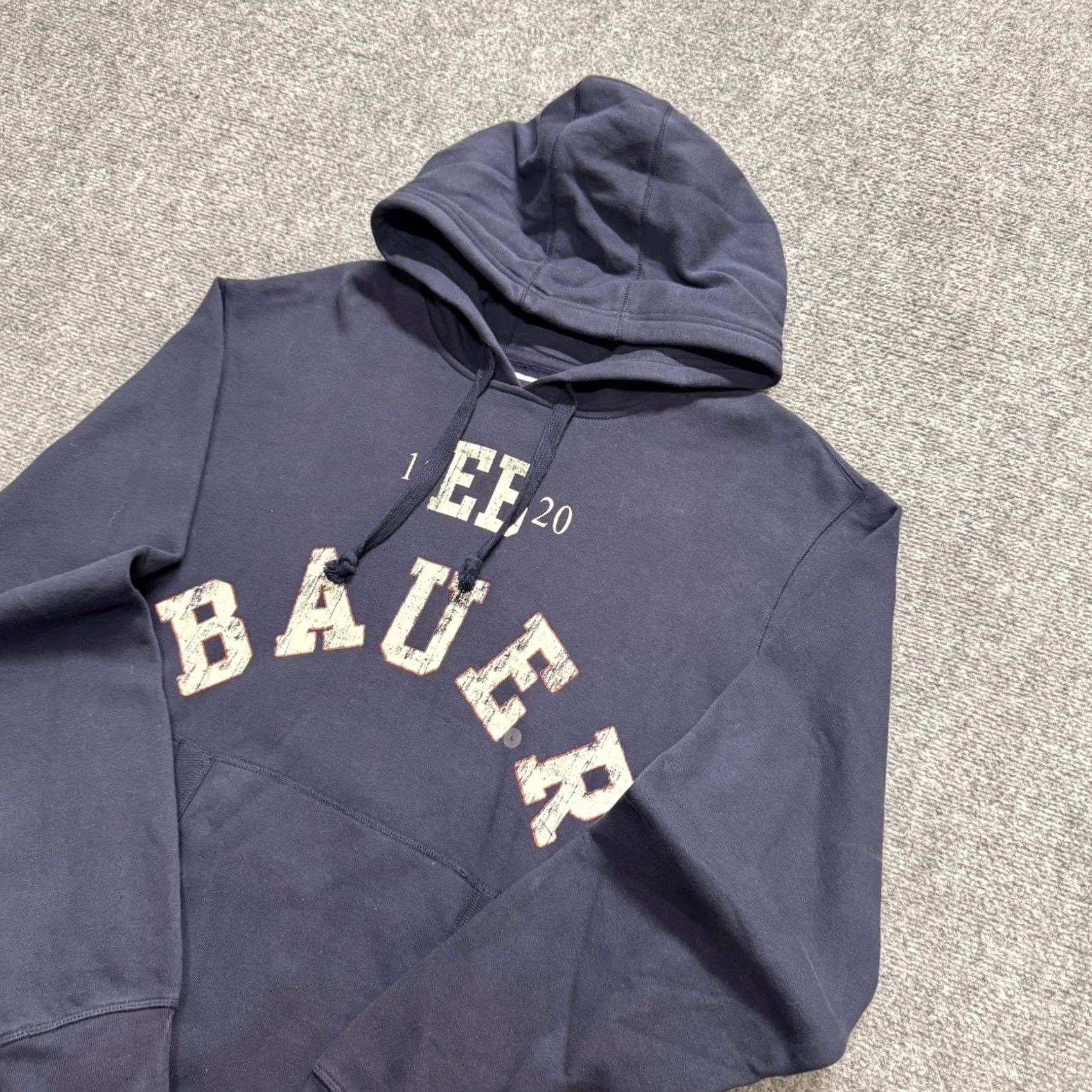 Eddie Bauer VINTAGE Y2K Eddie Bauer Hoodie Pullover Blue Men L Regular Distressed Faded Cotton Blend Size US L / EU 52-54 / 3 - 2 Thumbnail