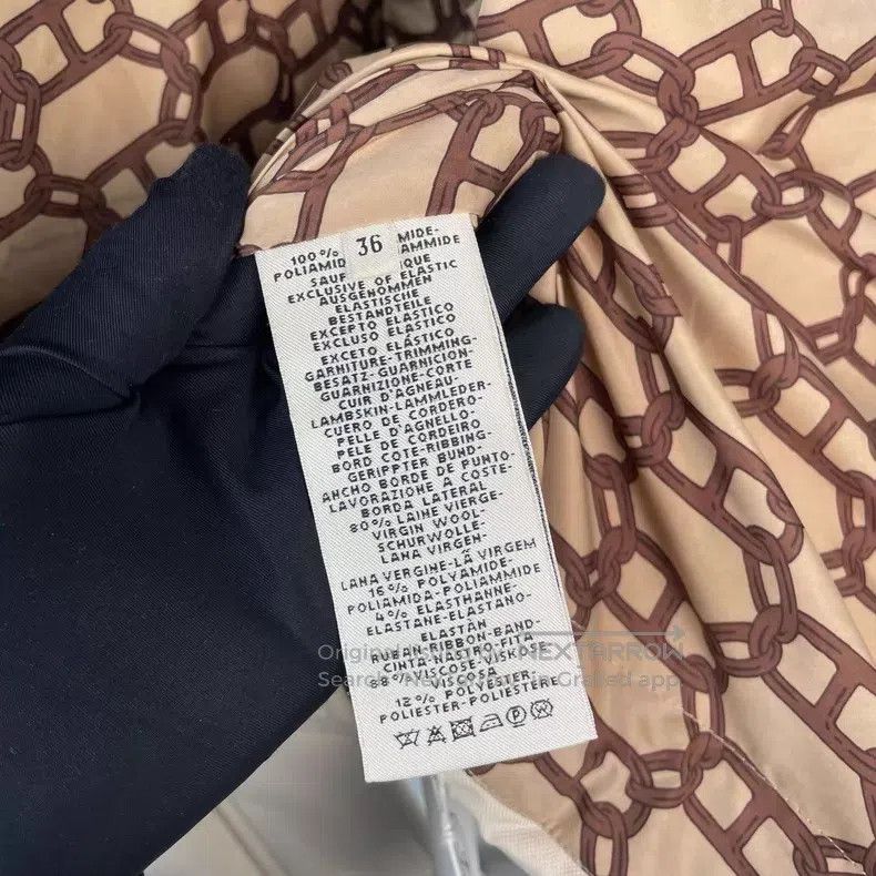 Hermes Hermes Mink Interior Monogram Printed Hooded Down Jacket Size XS / US 0-2 / IT 36-38 - 8 Thumbnail