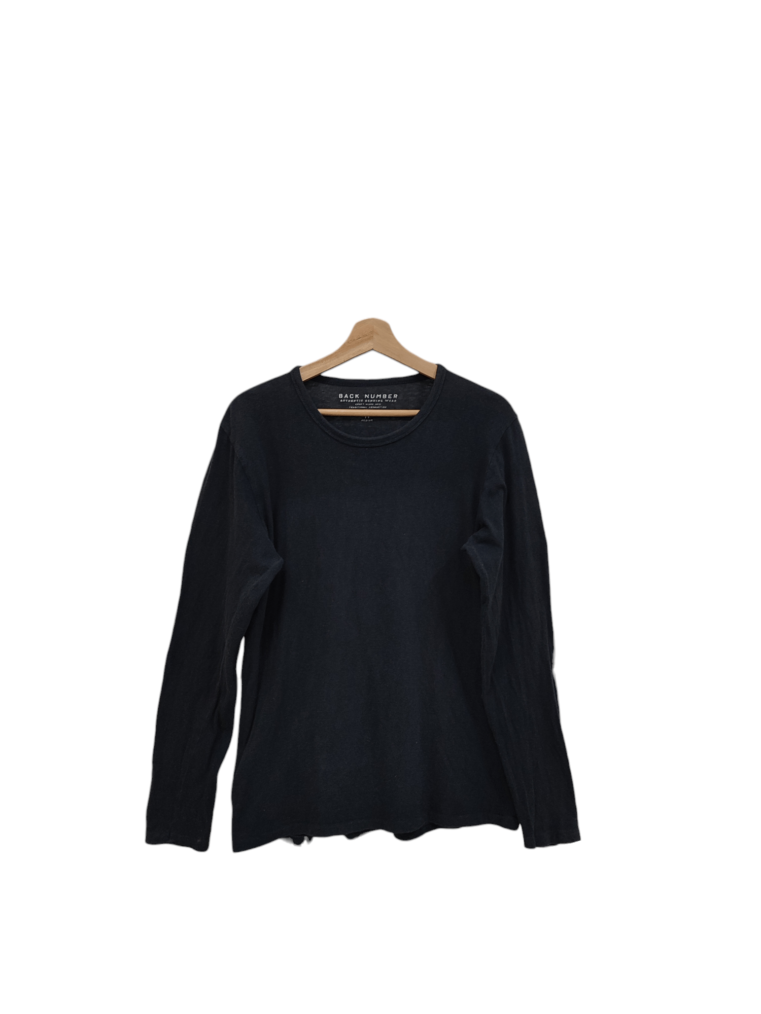Japanese Brand 💥SUPER BLACK 💥 BACK NUMBER LONG SLEEVE Size US M / EU 48-50 / 2 - 1 Thumbnail