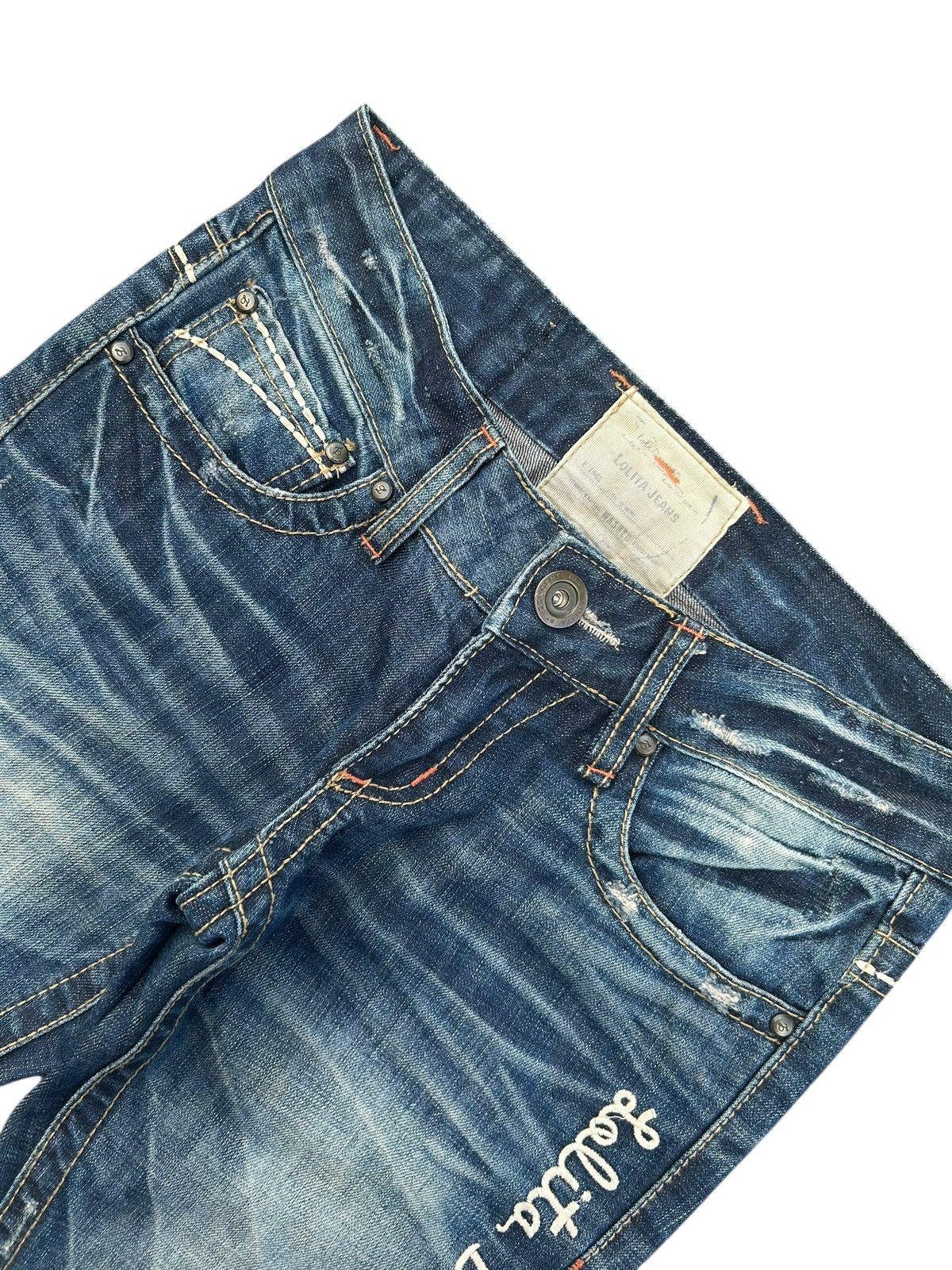 Kapital Flare YOSHITOMO NARA LOLITA JAPANESE Low rise Denim Jeans Size US 29 - 5 Thumbnail
