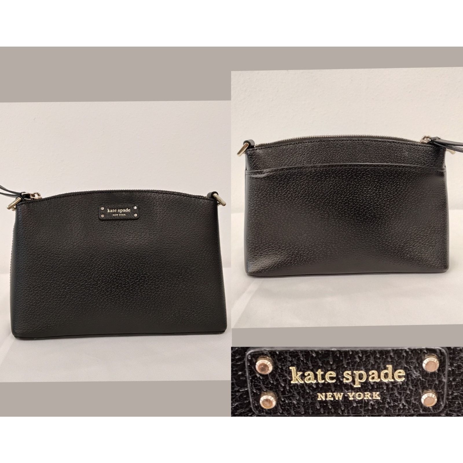 Kate Spade Kate Spade Pebbled Leather Crossbody Bag Black Missing Strap Size ONE SIZE - 1 Thumbnail
