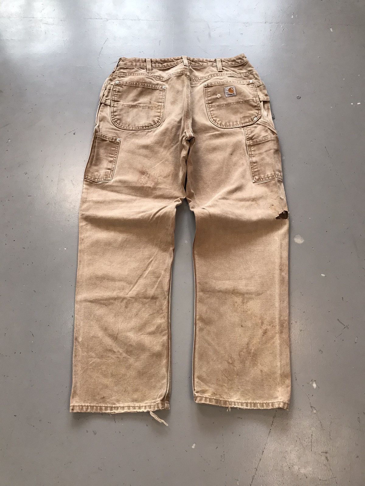 Carhartt × Vintage Vintage Carhartt WB136 BRN double knee denim Size US 32 / EU 48 - 8 Thumbnail