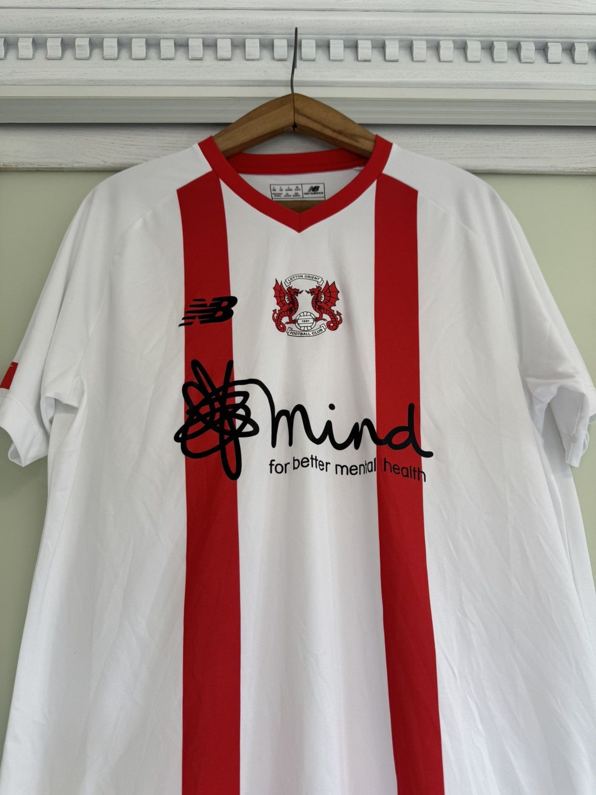 New Balance Leyton Orient 2020-2021 Third Soccer Jersey Football Kit Size US L / EU 52-54 / 3 - 5 Thumbnail