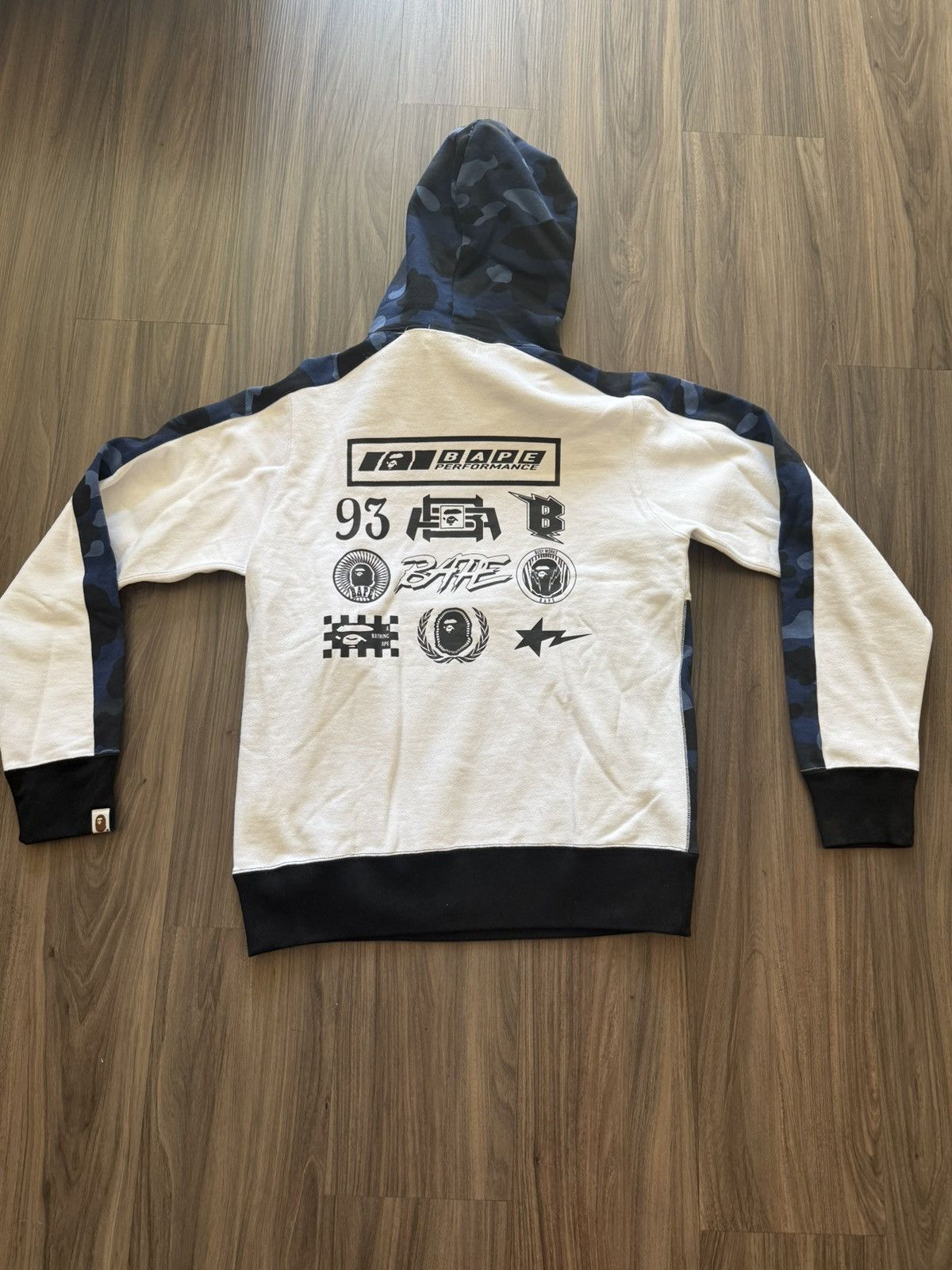 Bape BAPE Performance Blue Camo Hoodie Made in Japan Size M Size US M / EU 48-50 / 2 - 2 Thumbnail