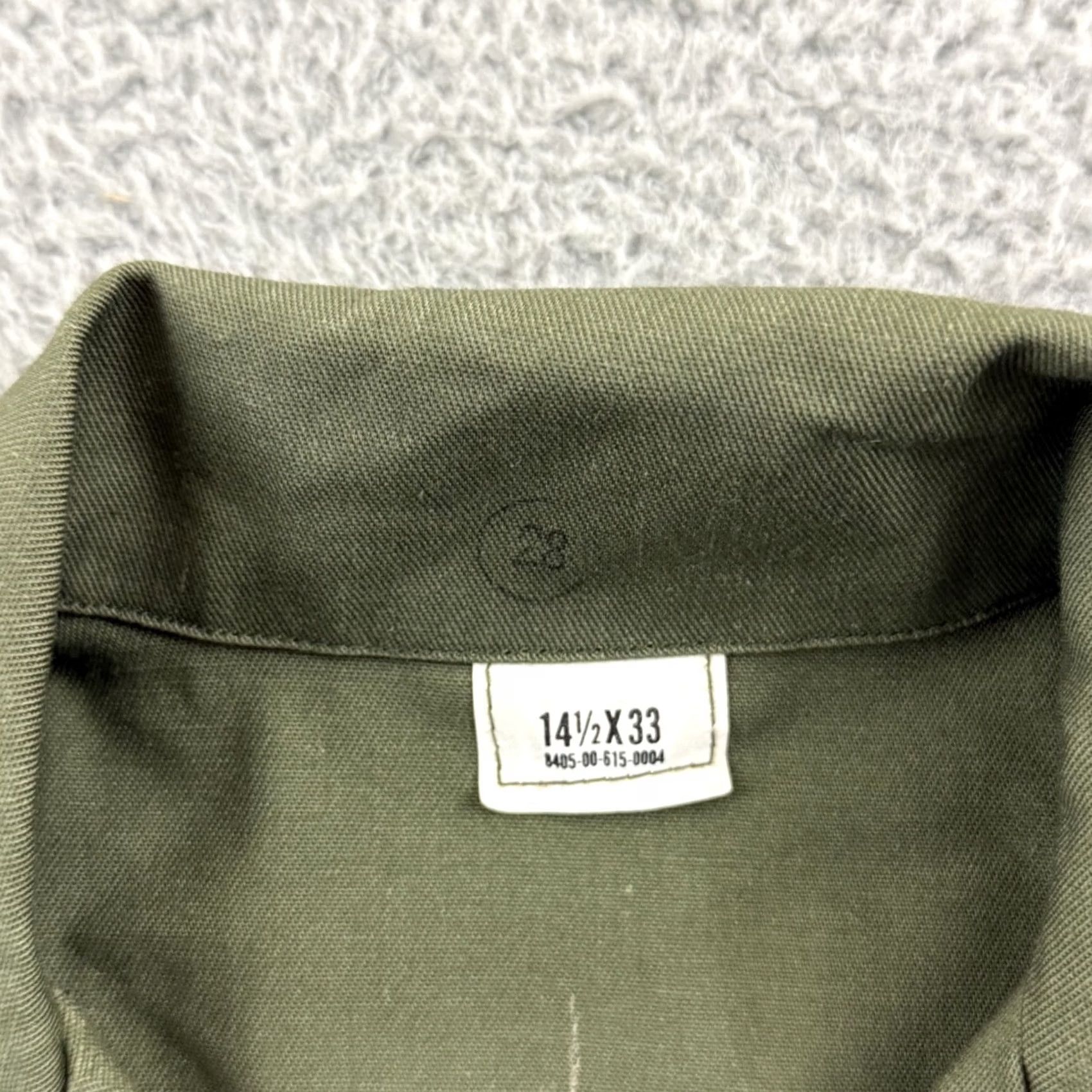 Vintage VINTAGE US Military OG-507 Utility Shirt Mens S Green Fatigue Officer Army 80s Size US S / EU 44-46 / 1 - 6 Thumbnail