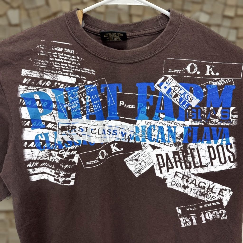 Phat Farm VINTAGE Phat Farm Brown T-Shirt XL Hip Hop Y2K Retro Graphic Mens Size US XL / EU 56 / 4 - 1 Thumbnail