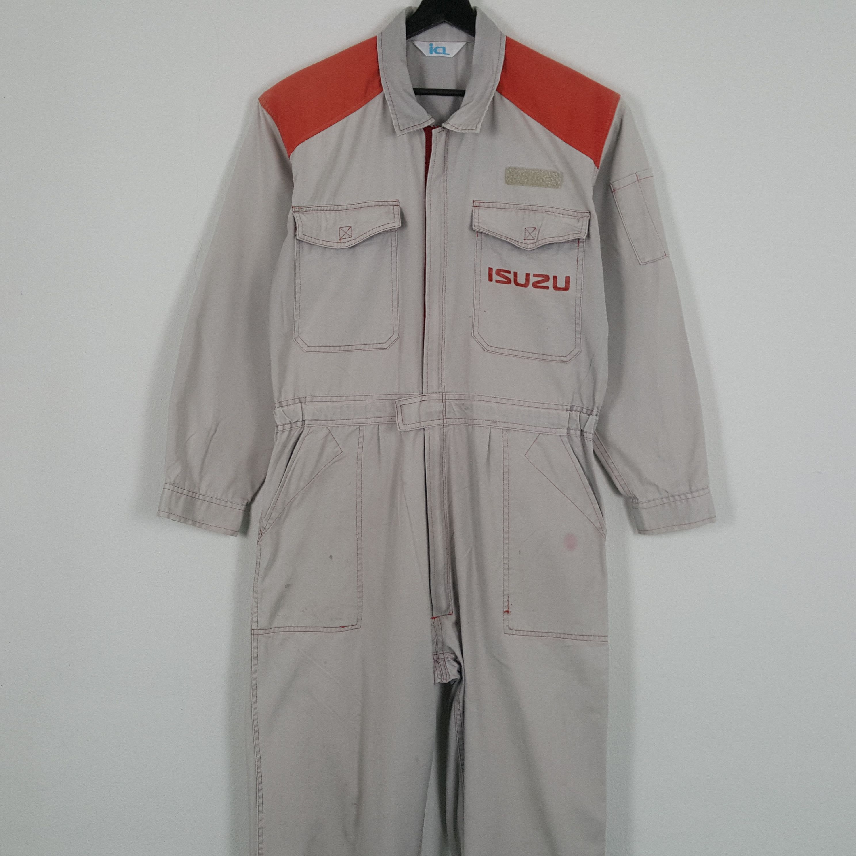 Vintage ISUZU Japanese Motorsports Workwear Coverall Jacket Size US L / EU 52-54 / 3 - 5 Thumbnail