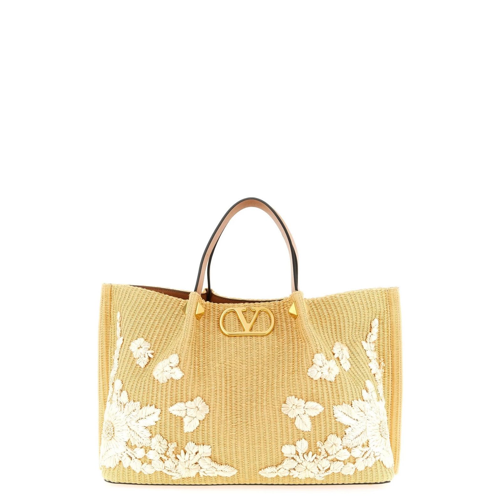 Valentino VALENTINO GARAVANI Medium Shopping Beige Raffia Tote Bag New Size ONE SIZE - 1 Thumbnail