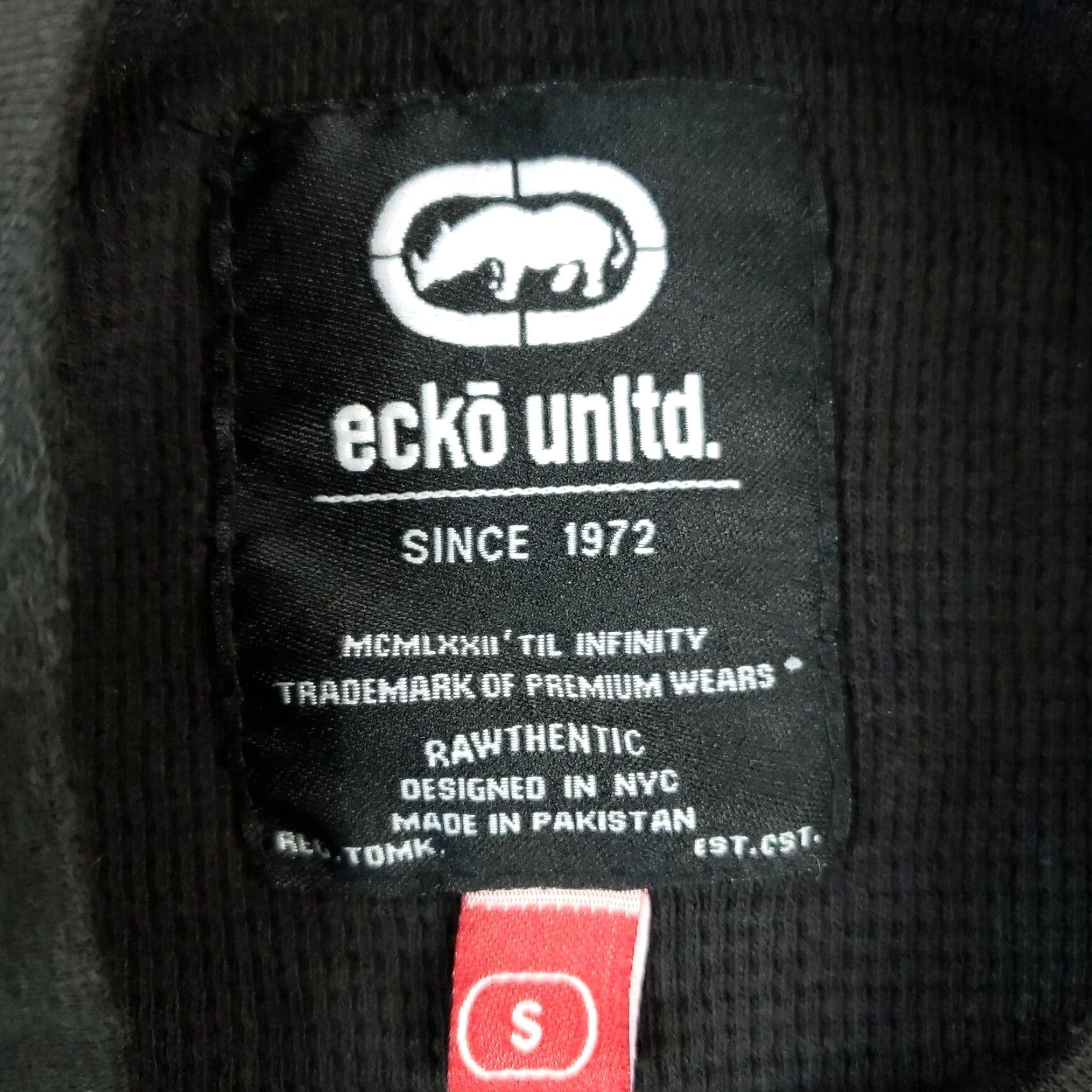 Ecko Unltd. Ecko Unltd. Long Sleeve Graphic T-Shirt Mens Small Black Cotton Size US S / EU 44-46 / 1 - 6 Thumbnail