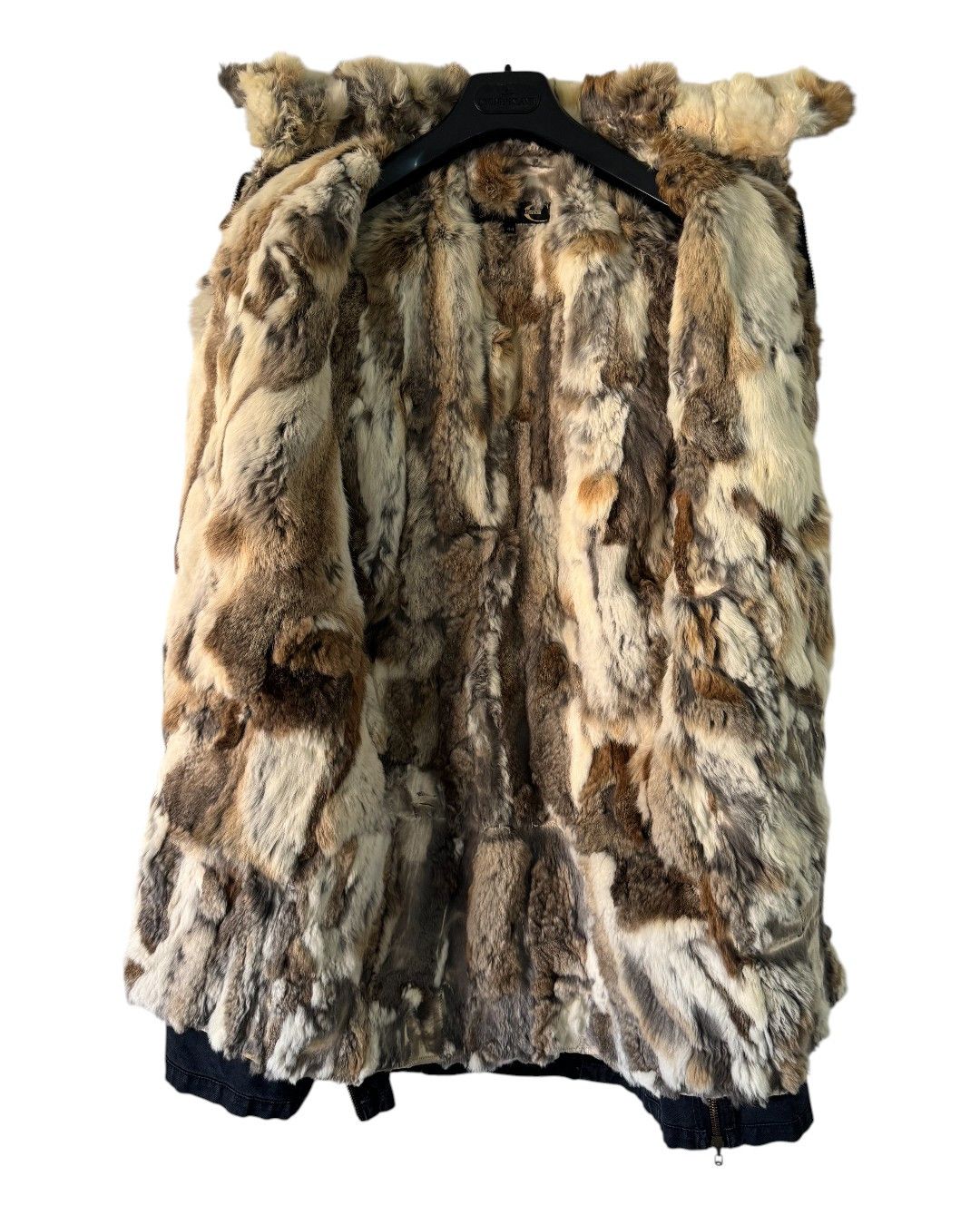 Roberto Cavalli F/W 2003 Runway Rabbit Fur Army Coat Size US S / EU 44-46 / 1 - 3 Thumbnail