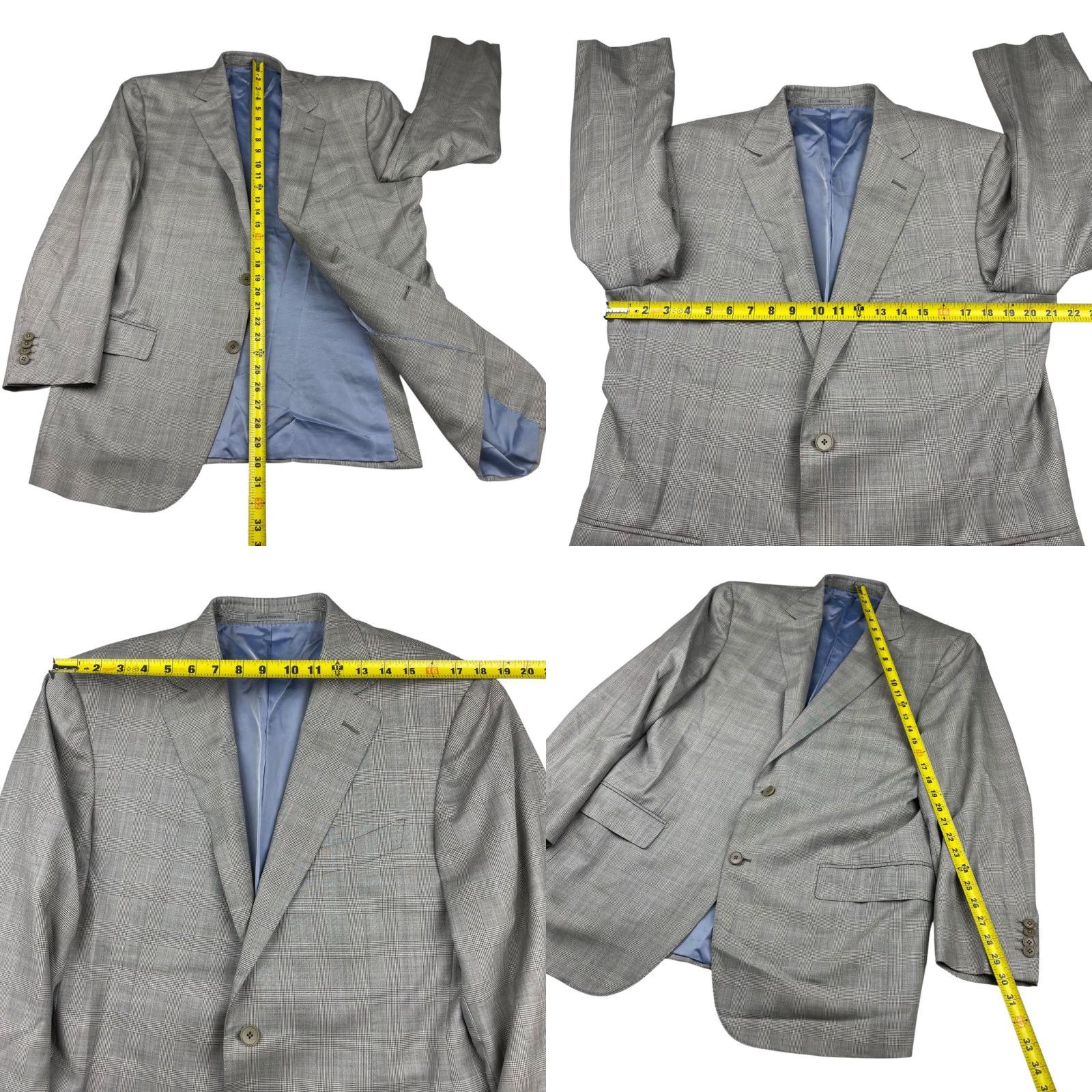 Ermenegildo Zegna VINTAGE Ermenegildo Zegna Blazer Men Su Misura Trofeo 600 Brown Plaid 44R US 54 EU Wool/Silk Size 44R - 8 Thumbnail