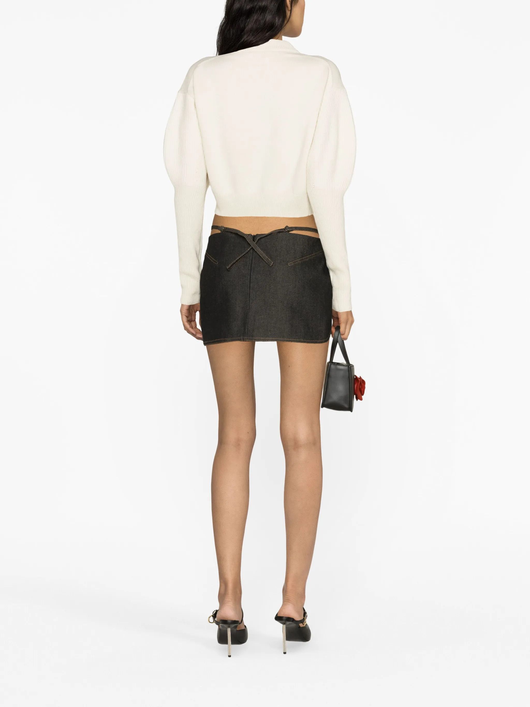 Alexander McQueen o1y0325 Sweater in Off White Size M / US 6-8 / IT 42-44 - 4 Thumbnail