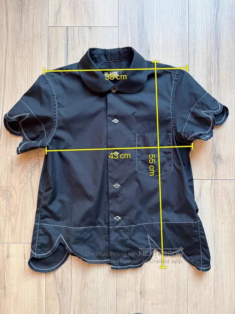 Comme des Garcons Comme des Garcons Black Short Sleeve Top Size XS / US 0-2 / IT 36-38 - 9 Thumbnail