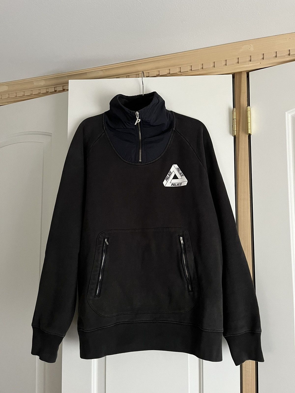 Palace Palace Crepe Zip Funnel Neck Quarter Zip Size XL | Grailed 