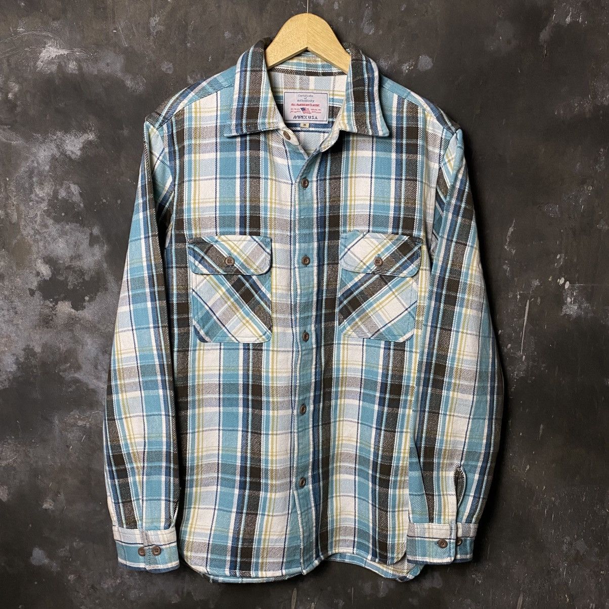 Avirex × Vintage Avirex usa made heavyweight flannel shirt Size US M / EU 48-50 / 2 - 1 Thumbnail