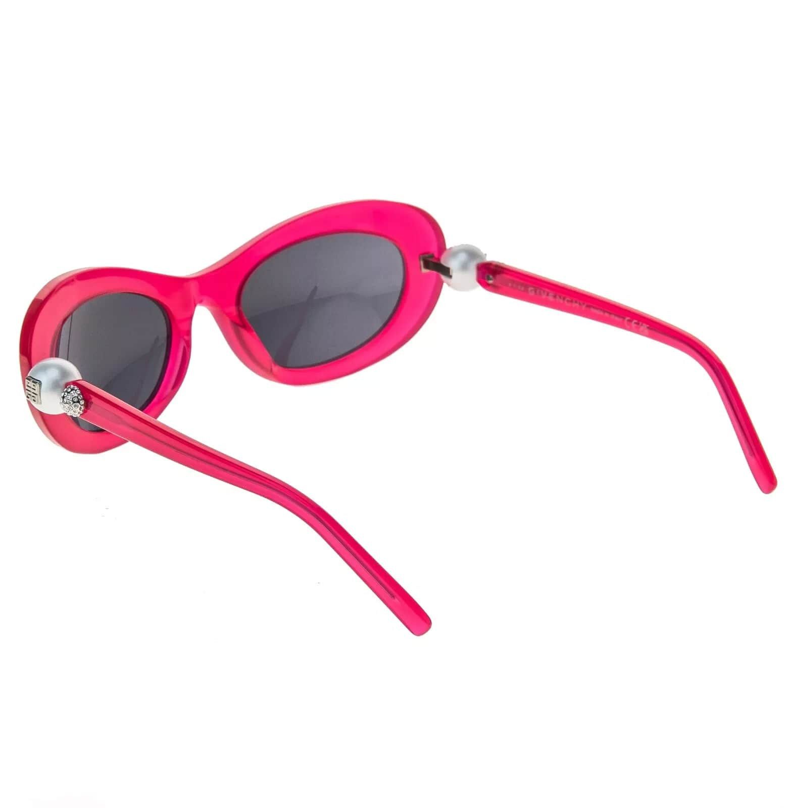 Givenchy GIVENCHY 4G PEARL 40070 Pink Fuxia GV40070U Wrap Sunglasses Size ONE SIZE - 4 Thumbnail