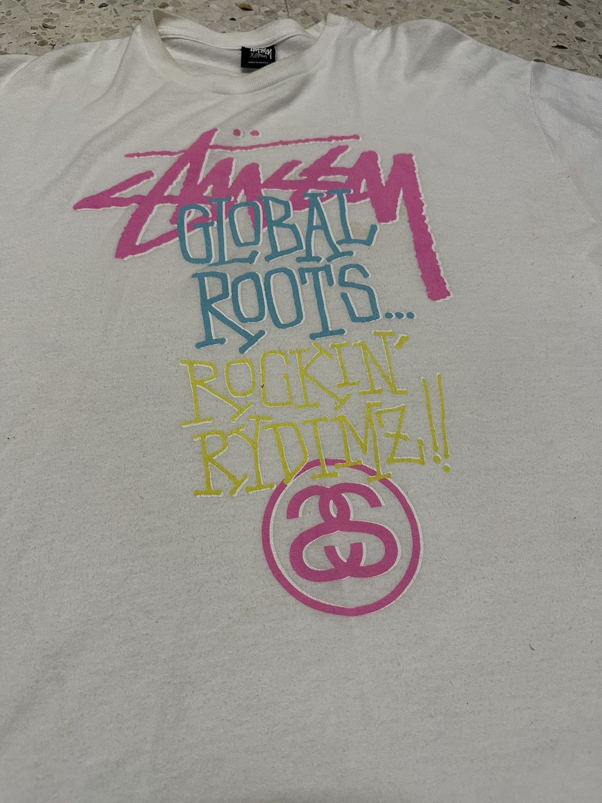 Stussy Vintage Stussy Tee Shirt Big Logo Oversized Design Size US XL / EU 56 / 4 - 4 Thumbnail