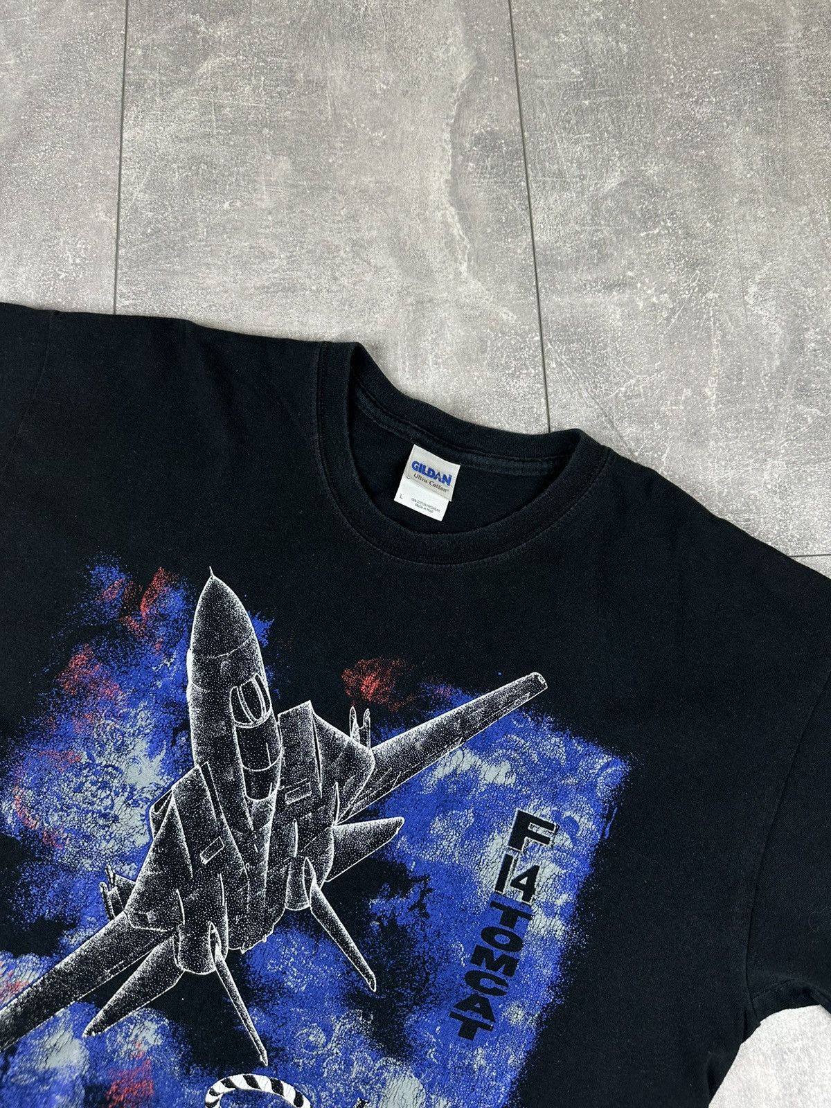 Gildan Vintage F-14 Tomcat Fighter Jet All Over Print Size US L / EU 52-54 / 3 - 8 Thumbnail