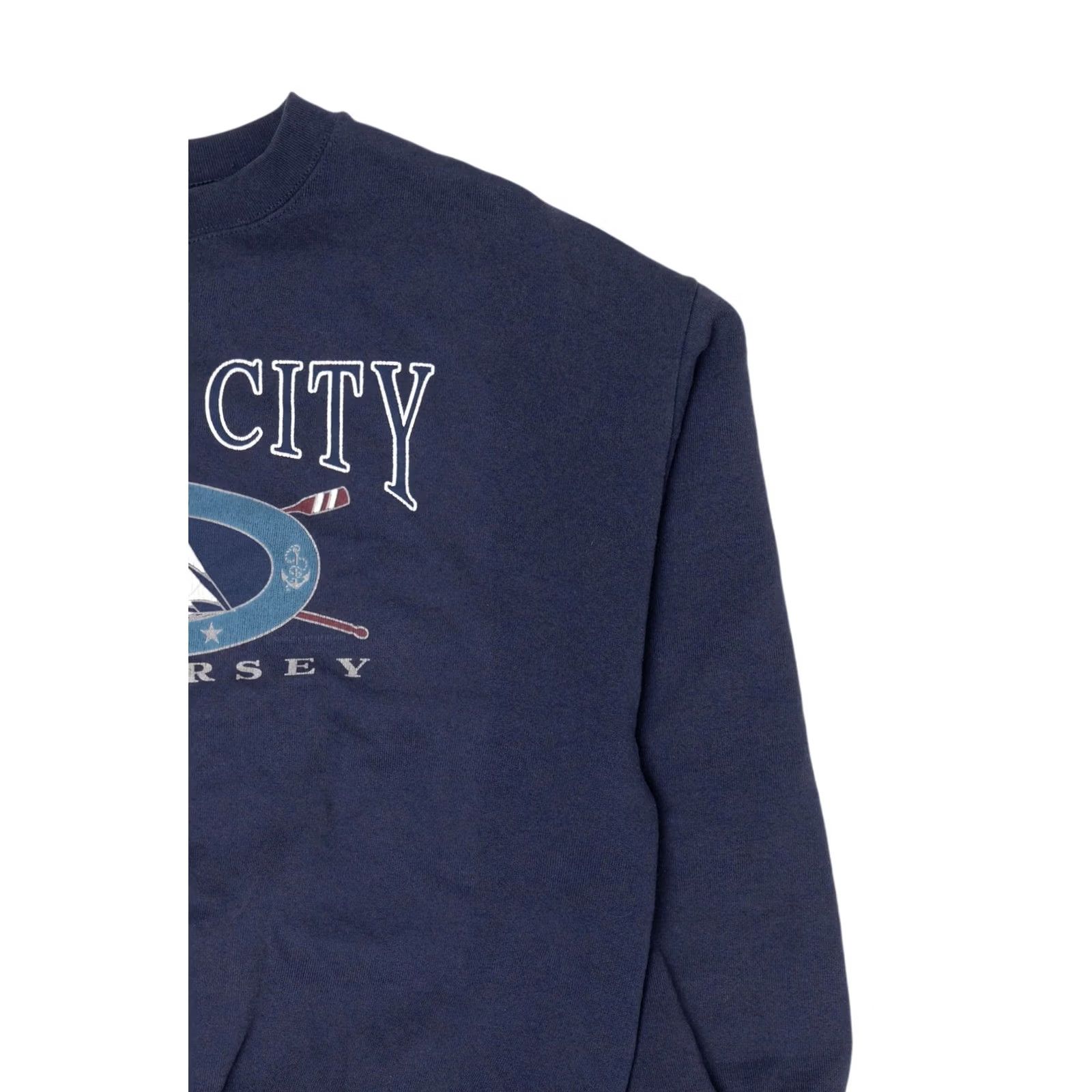 Delta VINTAGE Delta Navy Blue Ocean City New Jersey Sweatshirt 1990s X-Large Navy Blues Sweatshirt Mens Size US XL / EU 56 / 4 - 7 Thumbnail