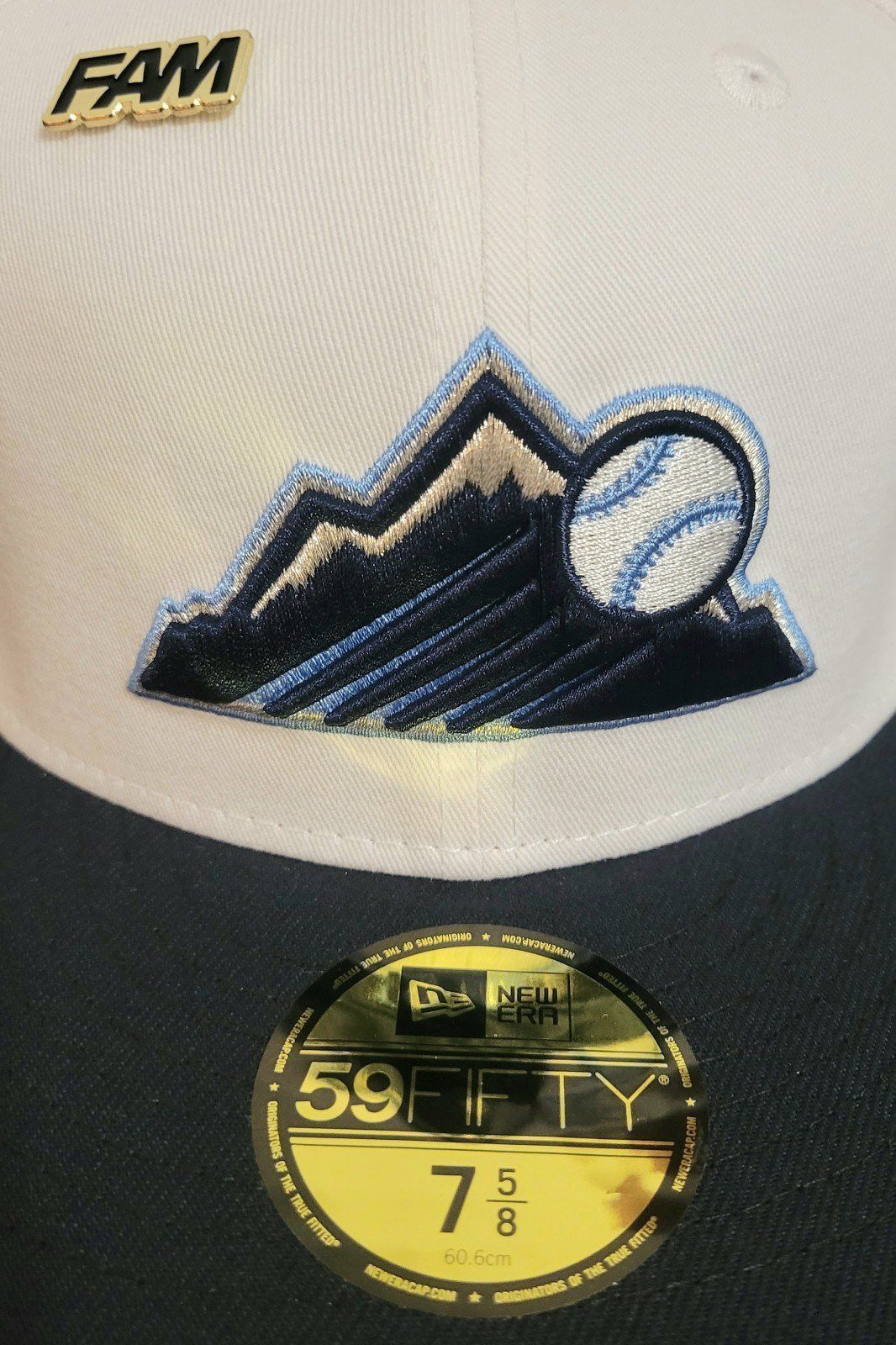 New Era *Firm* 7 5/8 Fam Cap Colorado Rockies Fitted Hat Size ONE SIZE - 2 Thumbnail