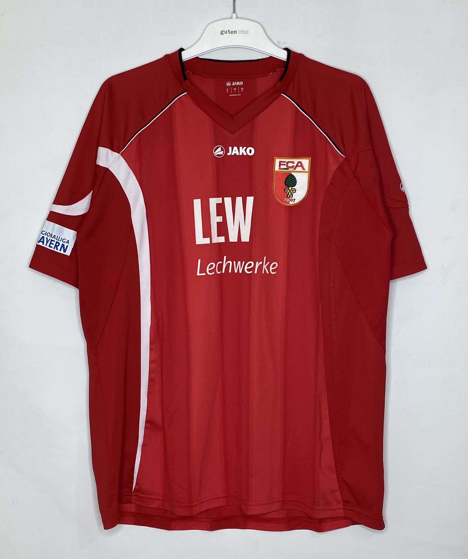 UEFA FC AUGSBURG 2011 2012 AWAY FOOTBALL SHIRT SOCCER JERSEY JAKO Size US XL / EU 56 / 4 - 1 Thumbnail