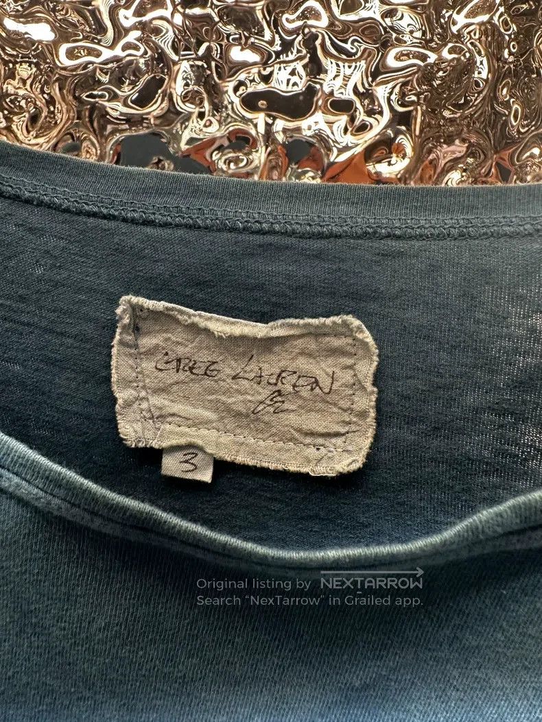 Greg Lauren Greg Lauren Men's Large Crewneck Distressed T-Shirt Size US L / EU 52-54 / 3 - 4 Thumbnail