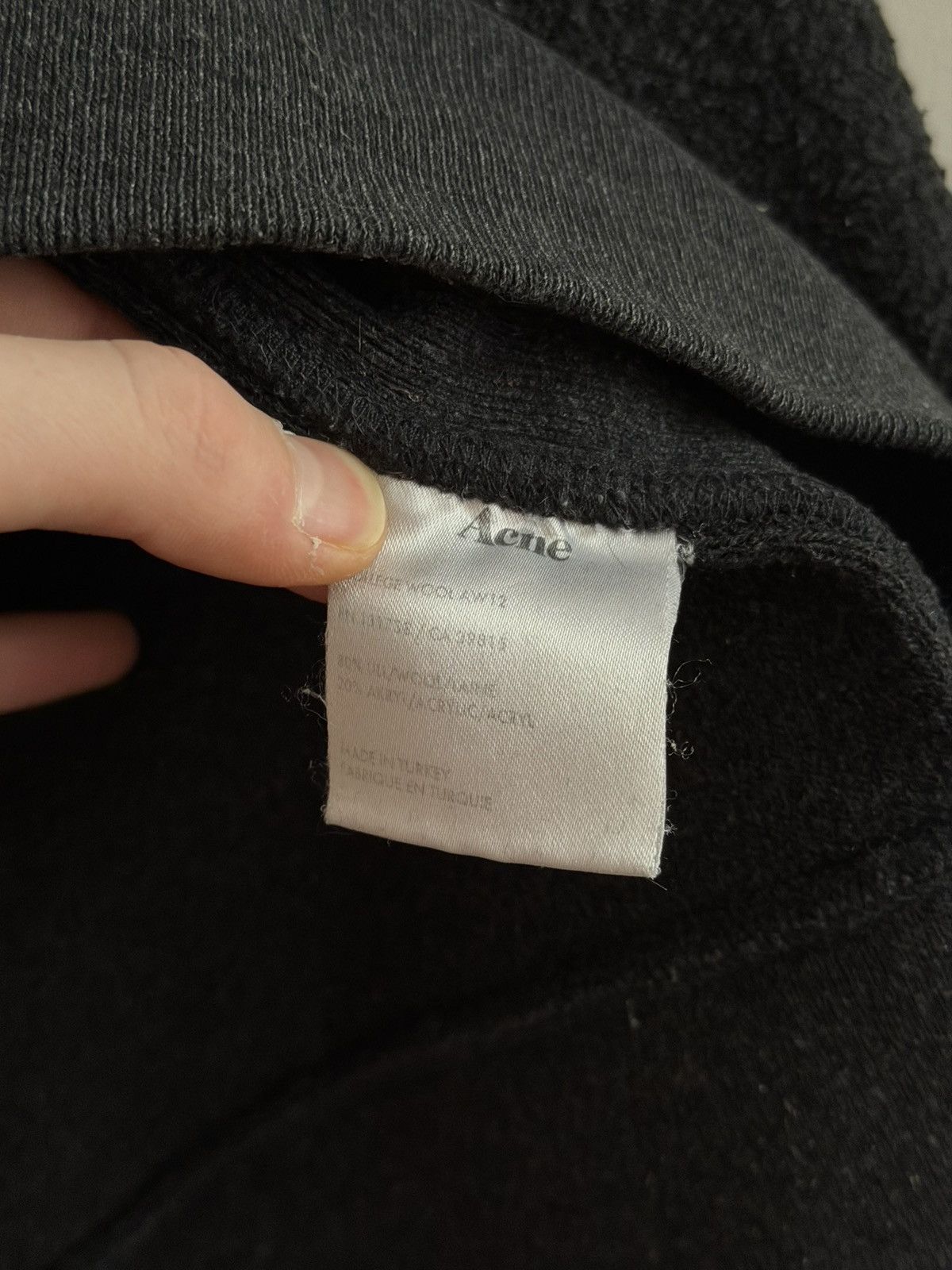 Acne Studios Acne Studios Black Minimalist Crewneck Sweatshirt Size US M / EU 48-50 / 2 - 5 Thumbnail