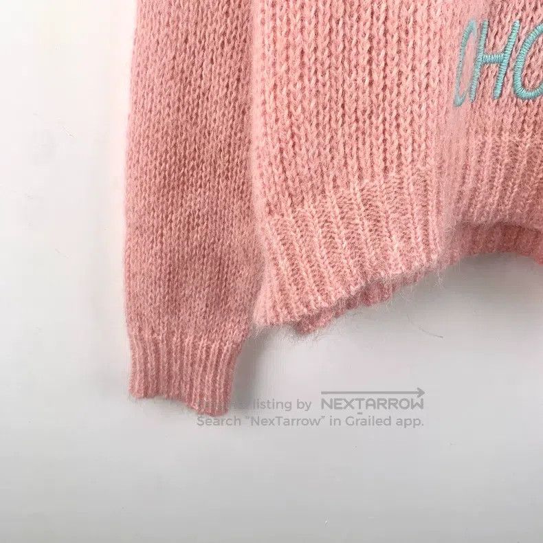Gucci Gucci Pink floral letter embroidery horsehair round-neck l Size S / US 4 / IT 40 - 5 Thumbnail