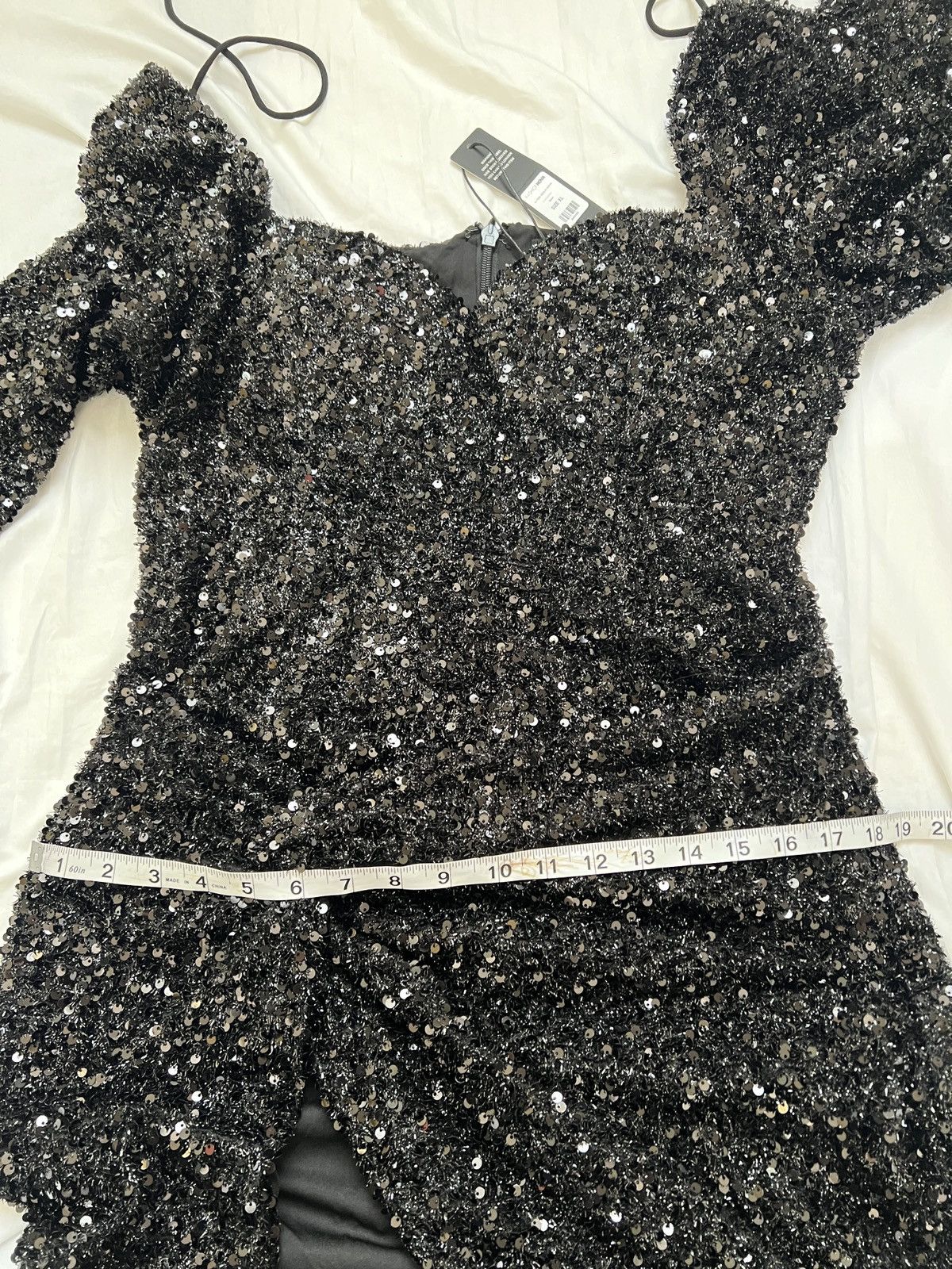 Fashion Nova Fashion Nova black sequin Gown size XL Size XL / US 12-14 / IT 48-50 - 9 Thumbnail