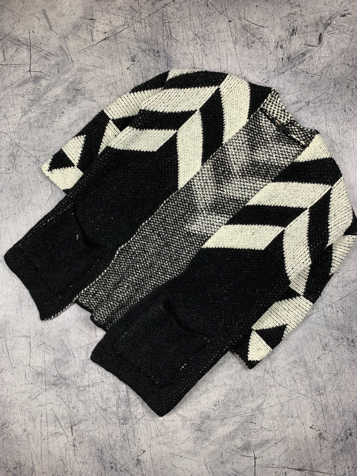 Maje Maje Geometric Knit Open Cardigan Size 1 Wmns Size L / US 10 / IT 46 - 1 Thumbnail