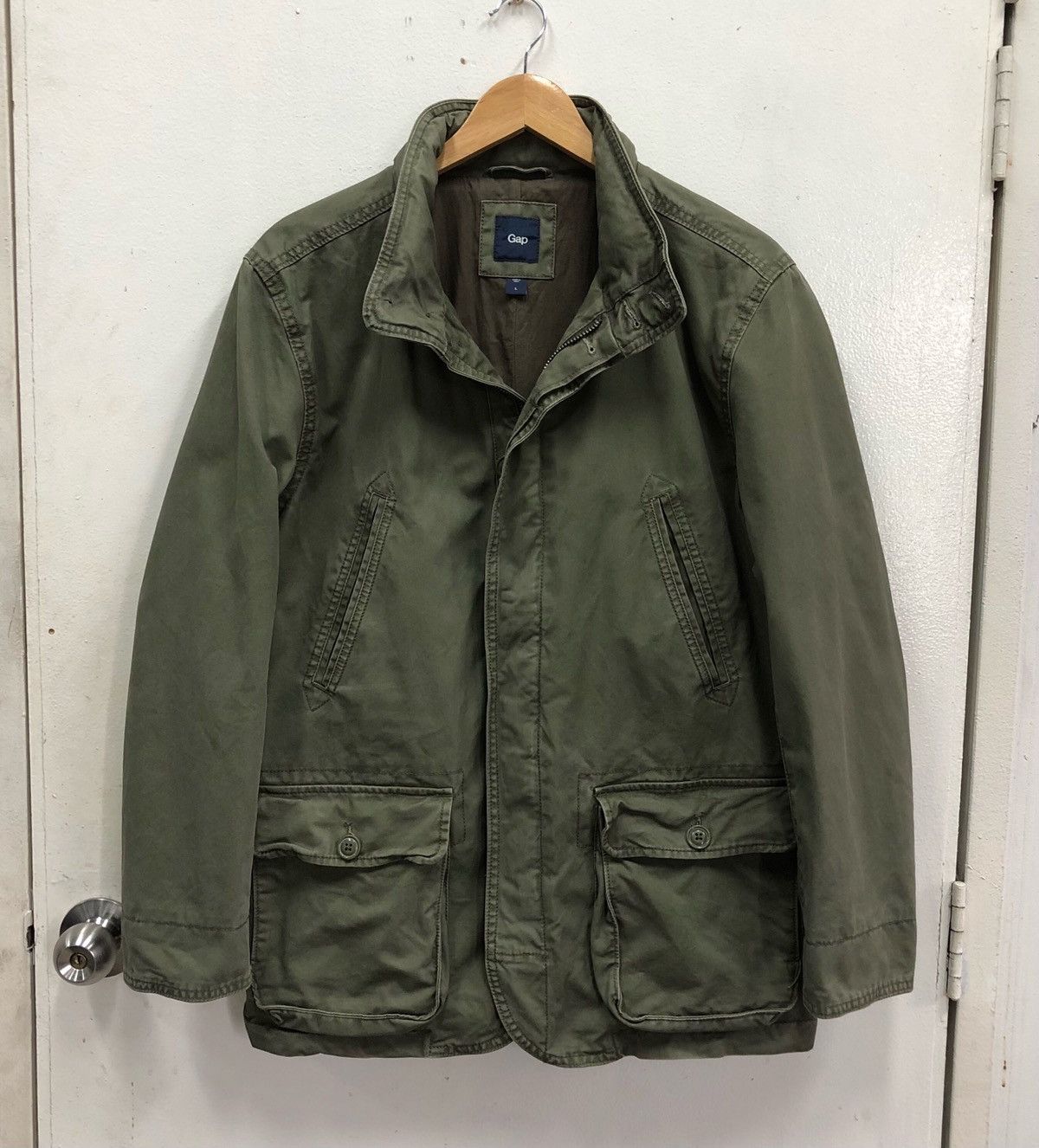 Gap GAP Men’s Green Utility Military Jacket Size US M / EU 48-50 / 2 - 1 Thumbnail