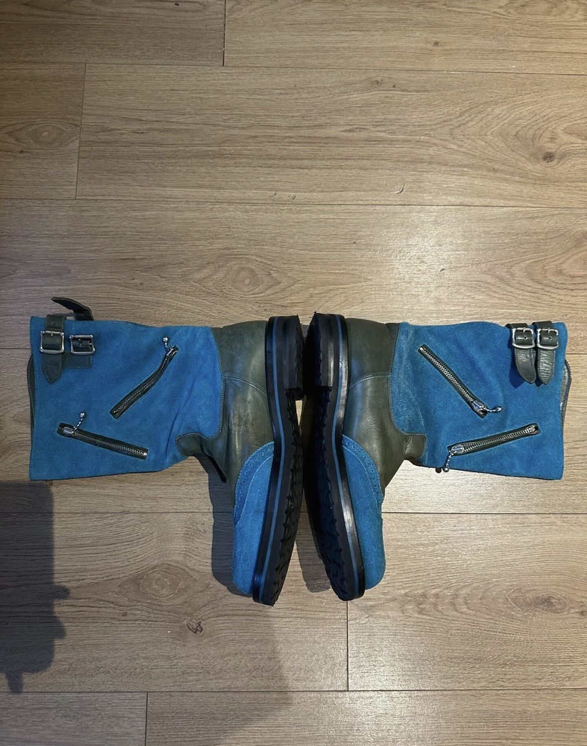 Number (N)ine Number (N)ine x Foot the Coacher 09AW Archive Suede Boots Size US 8 / EU 41 - 2 Thumbnail