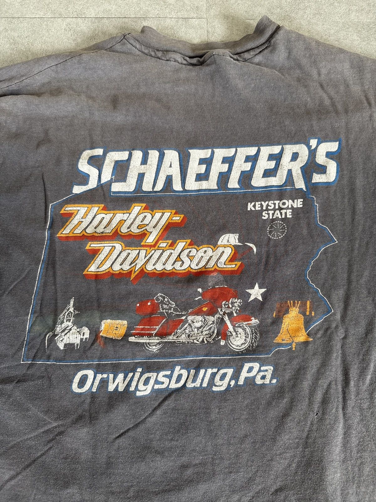 Harley Davidson *RARE* 1989 80s VINTAGE HARLEY DAVIDSON RACING SCOTT PARKER Size US XL / EU 56 / 4 - 11 Thumbnail