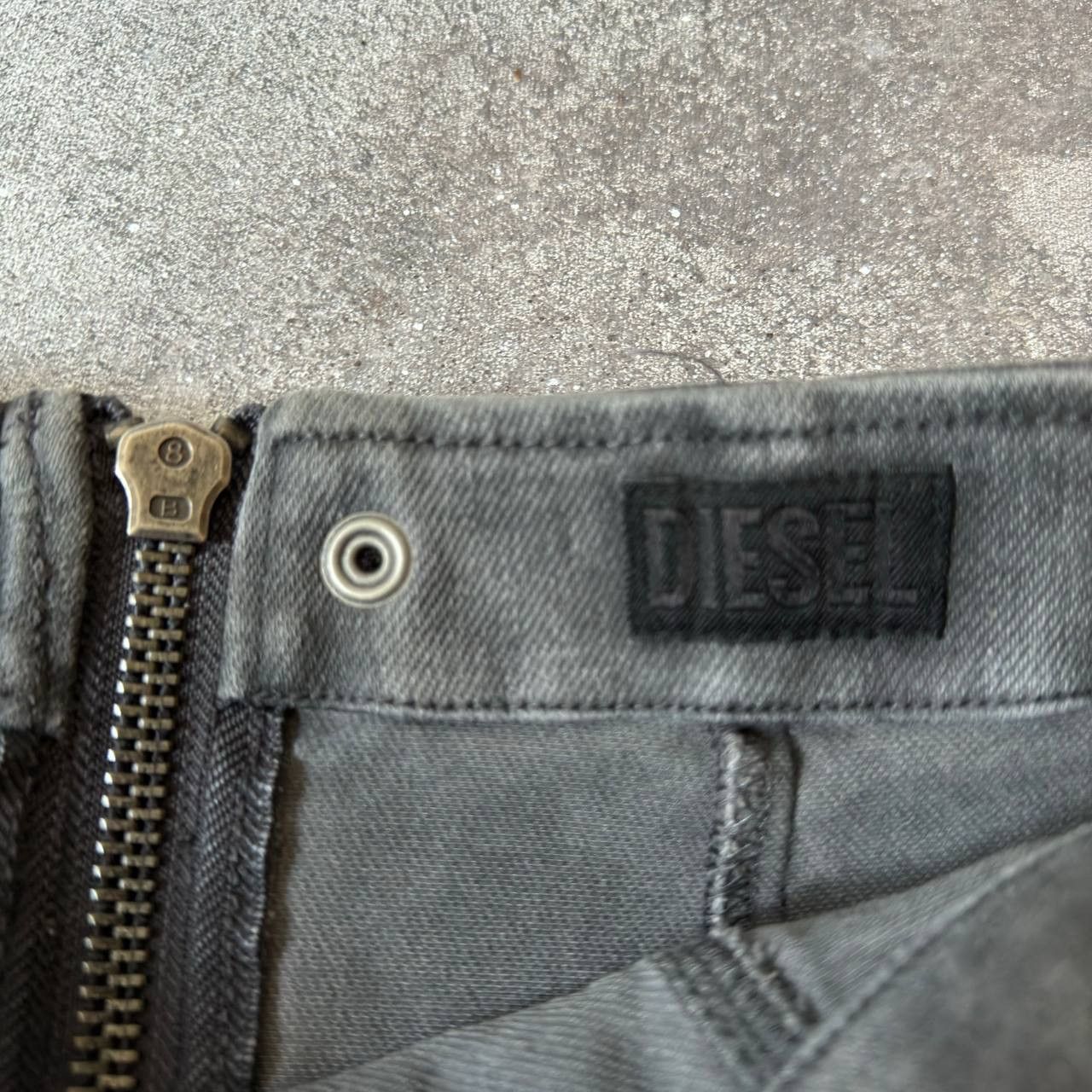 Diesel Diesel Gothic Washed Grey Mini Skirt Size 29" - 8 Thumbnail