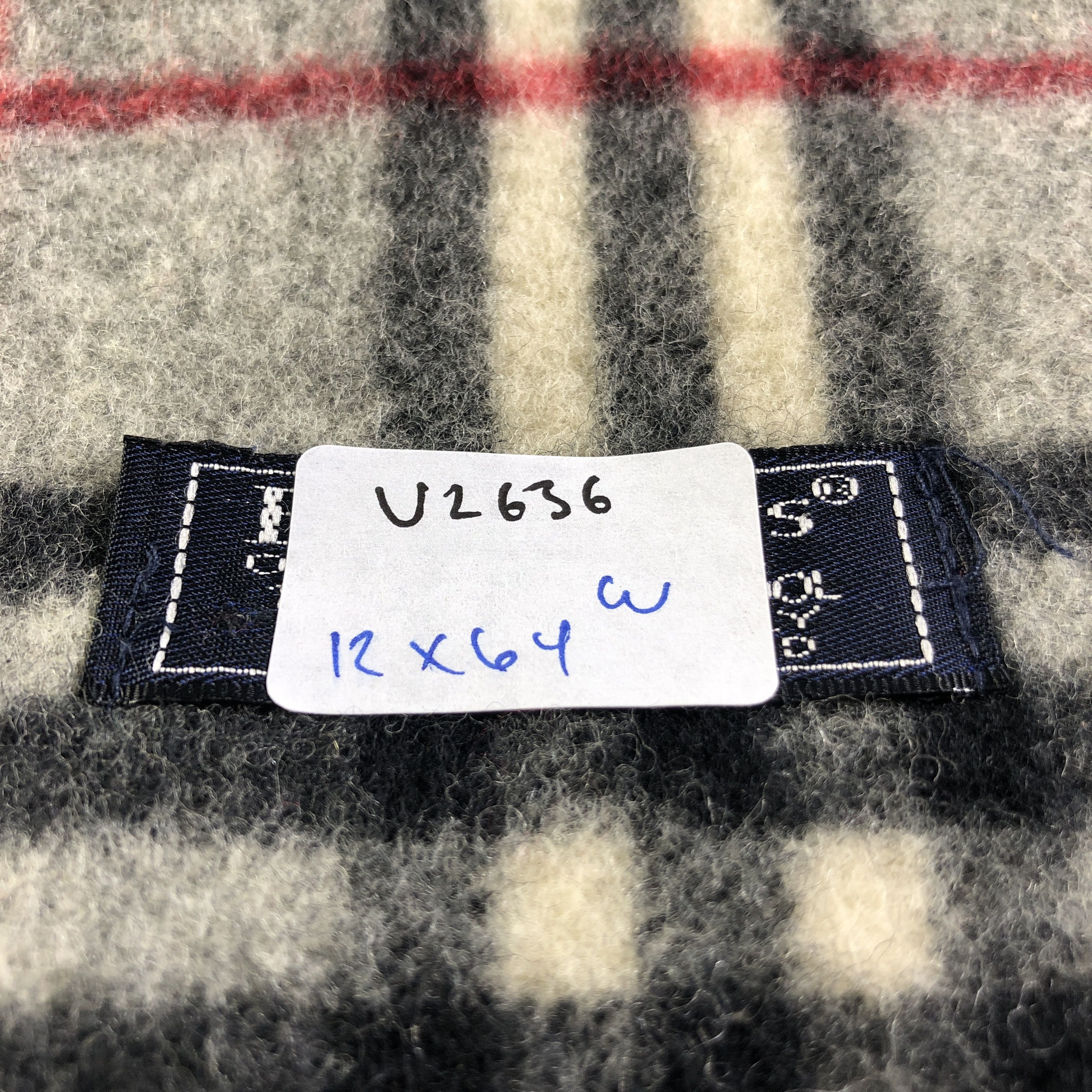 Burberry Burberrys Nova Check Wool Scarf Muffler V2636 Size ONE SIZE - 8 Thumbnail