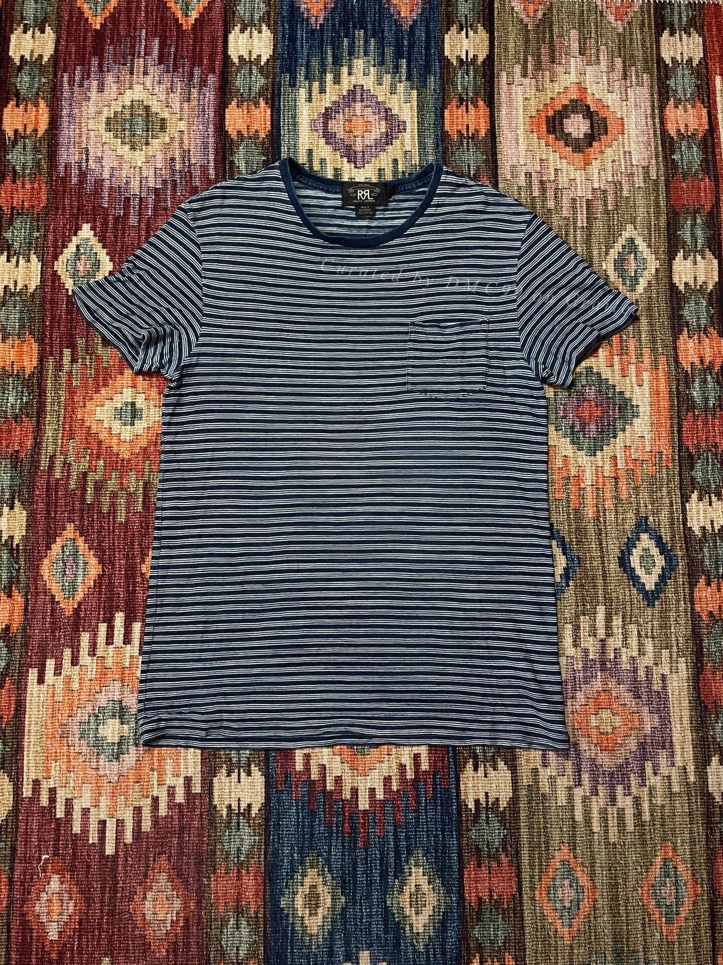 RRL Ralph Lauren RRL Stripe Pocket Short Sleeve T-shirt S Size US S / EU 44-46 / 1 - 1 Thumbnail