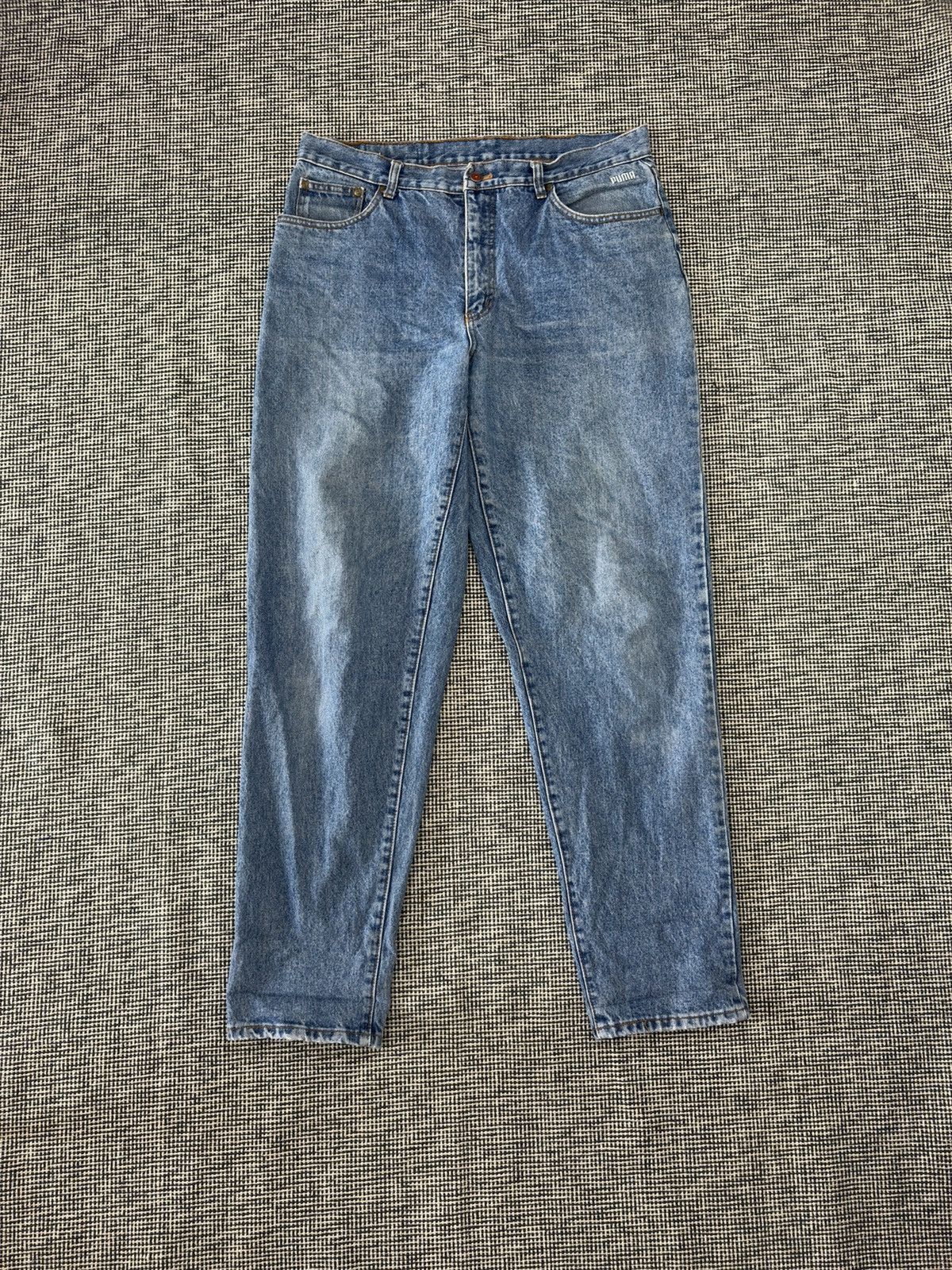 Puma 90s puma balloon fit vintage ligh blue washed jeans Size US 36 / EU 52 - 1 Thumbnail