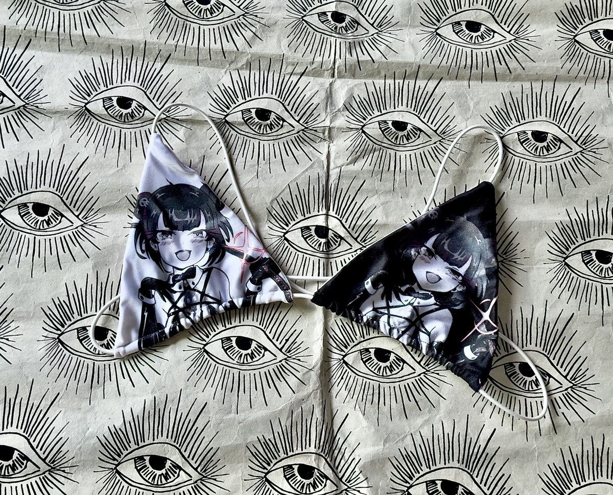 HollowSquad x Kurai Hana Bikini Top - NWOT