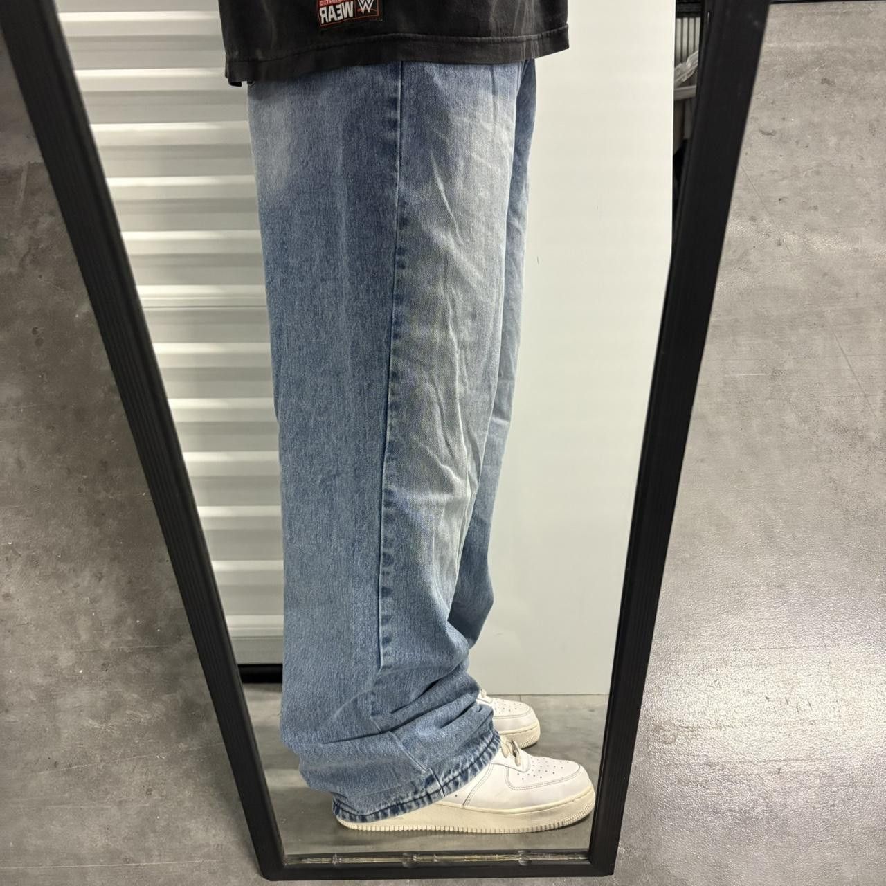 Vintage Crazy Vintage Y2K/2000s Super Baggy Wideleg Skater Style Light Wash Denim Jeans! Size US 34 / EU 50 - 2 Thumbnail