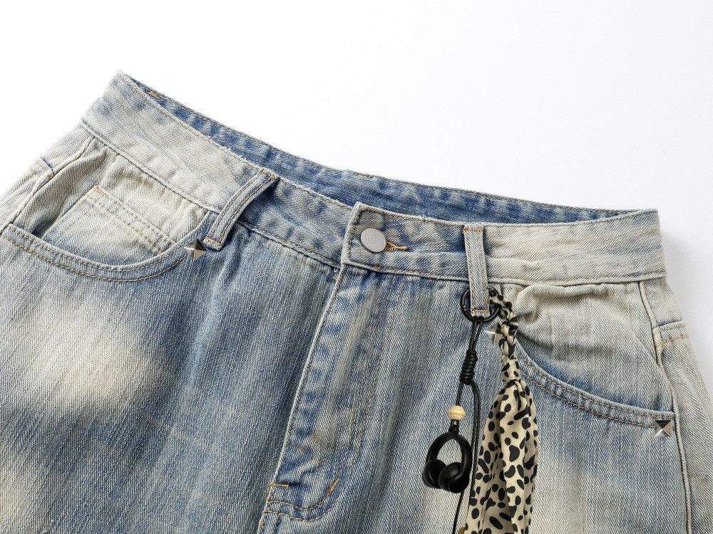 Vintage Men's American Retro Gradient Washed "Curved-Leg" Jeans Size US 32 / EU 48 - 3 Thumbnail