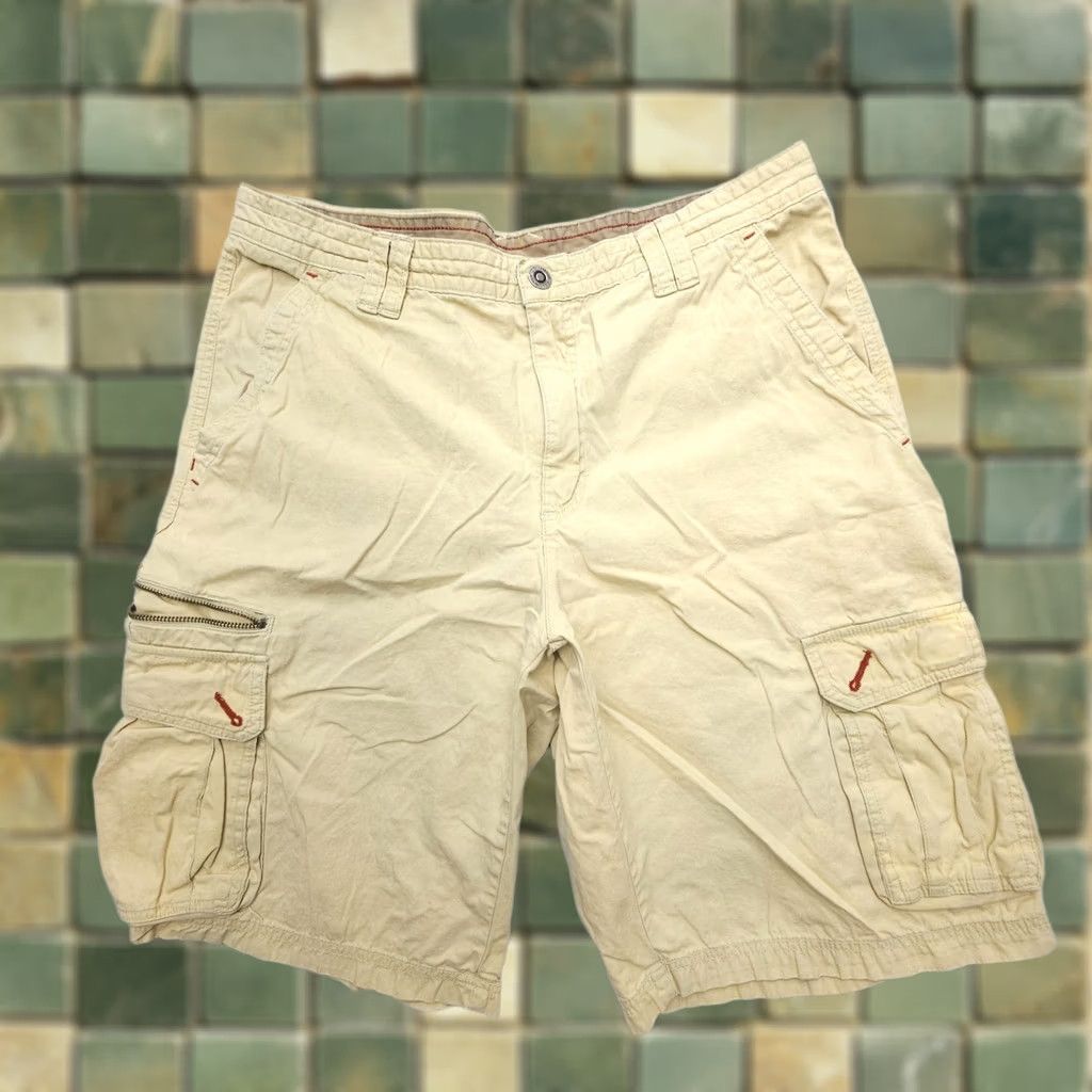 Vintage Columbia Cargo Shorts Mens 36 Yellow Twill 2000s Pockets Cargo Pocket Casual Travel Workwear Outdoor Size US 36 / EU 52 - 1 Thumbnail