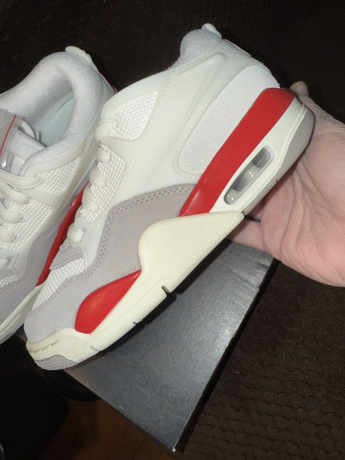 Jordan Brand Nike Air Jordan 4 RM (GS) sail/white/fire red/grey 4y/5.5w Size US 5.5 / IT 35.5 - 14 Thumbnail