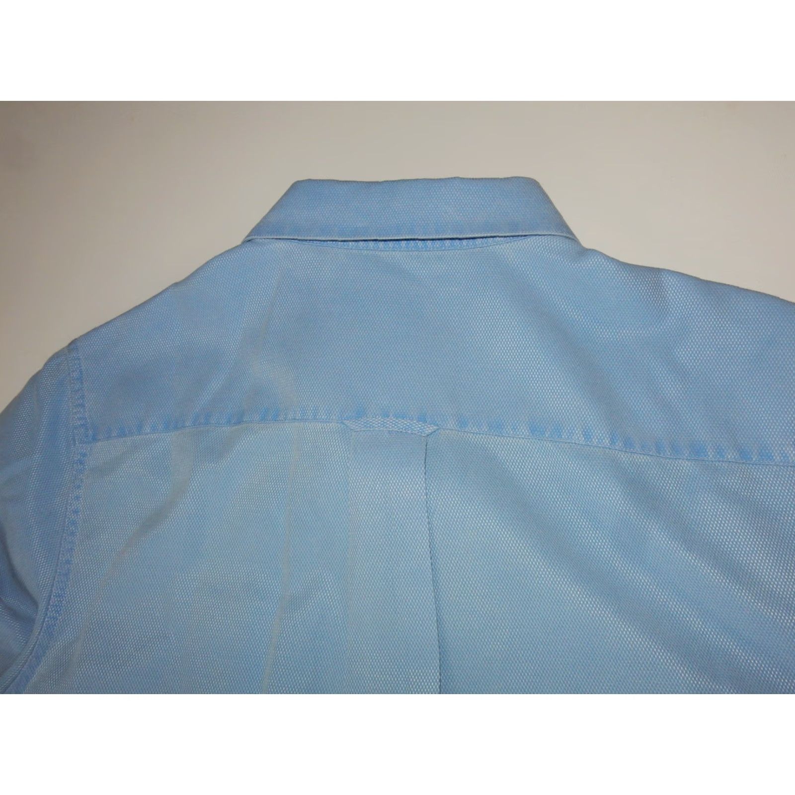 Nat Nast Nat Nast Men's Button-Up Shirt Silk Blend Short Sleeve Size M Blue Solid Shirt Mens Silk Blend Button-Up Size US XL / EU 56 / 4 - 3 Thumbnail