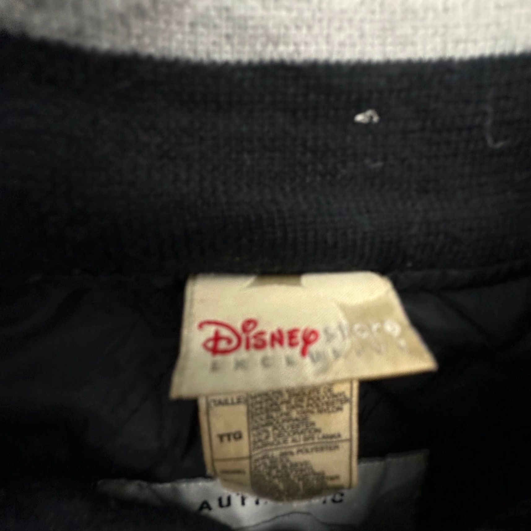 Disney VINTAGE Disney Grumpy U Wool Blend Varsity Bomber Jacket Men 2XL Gray Faux Leather Snap TEARS Jackets Mens Size US XXL / EU 58 / 5 - 3 Thumbnail
