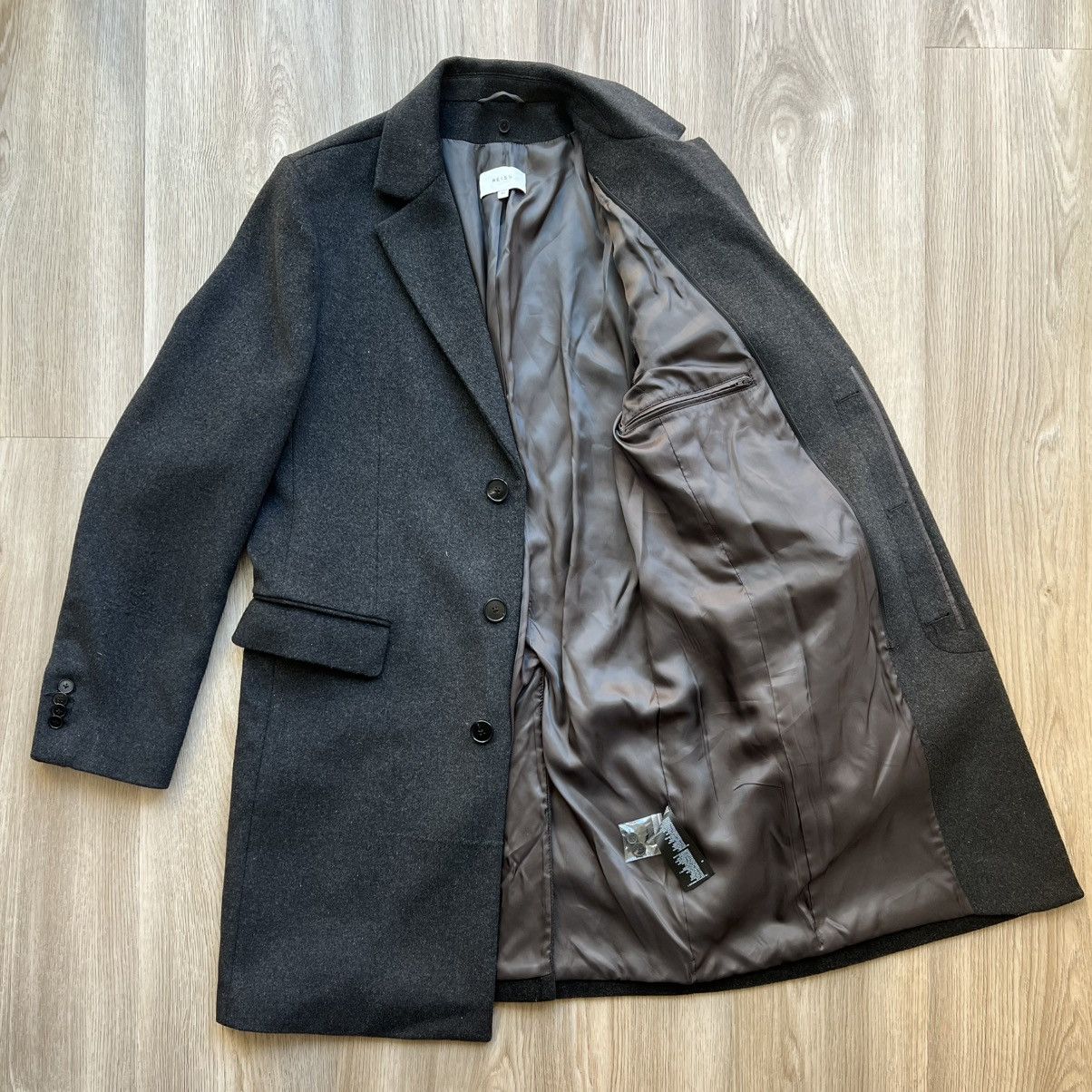 Reiss Reiss Wool Gray Classic Coat Size US M / EU 48-50 / 2 - 7 Thumbnail