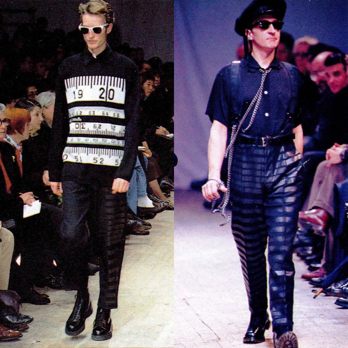 Yohji Yamamoto Yohji Yamamoto Pour Homme AW95 Striped Wool Prisoner Pants Size US 32 / EU 48 - 1 Thumbnail