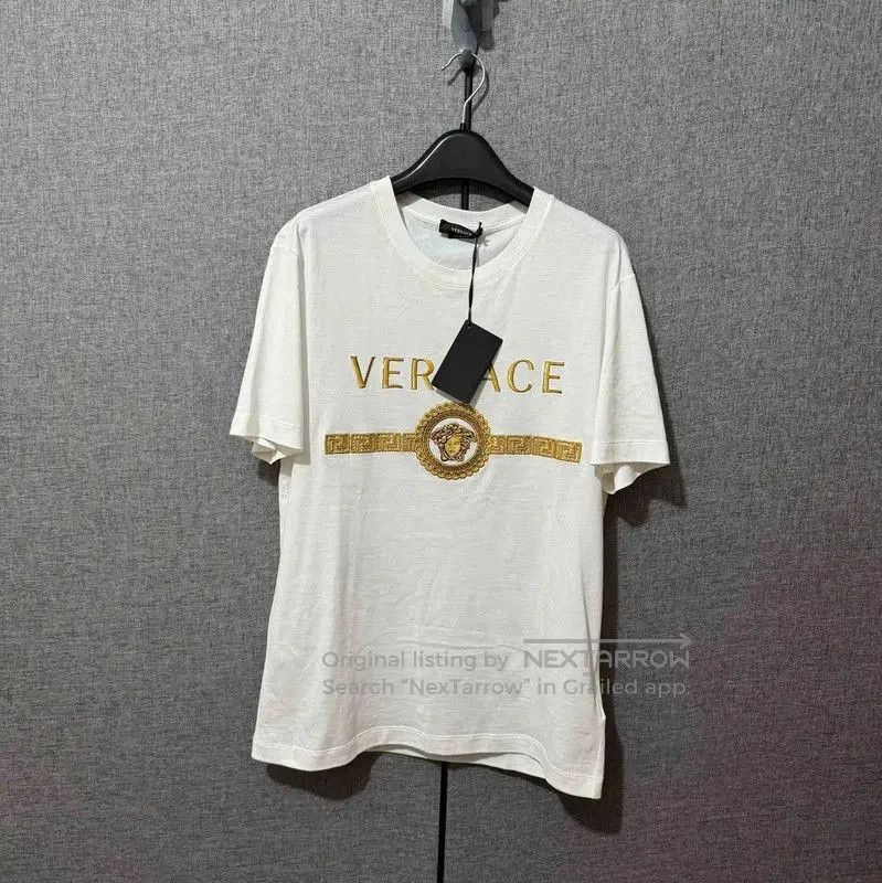 Versace Versace White Cotton Medusa Logo T-Shirt . Size US M / EU 48-50 / 2 - 1 Thumbnail
