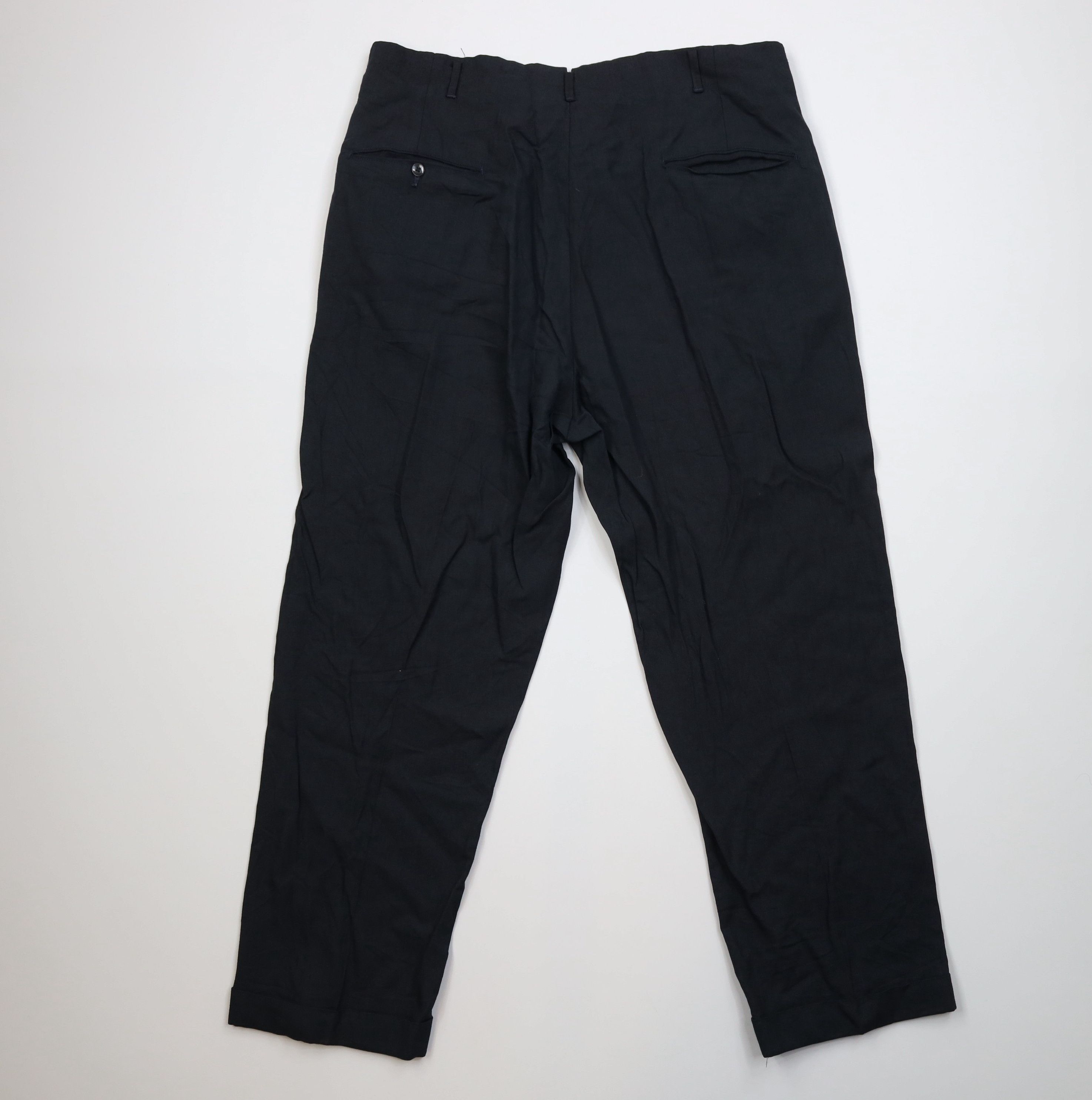 Vintage Vintage 50s Hollywood Regency Gabardine Wide Leg Chino Pants Size US 38 / EU 54 - 8 Thumbnail